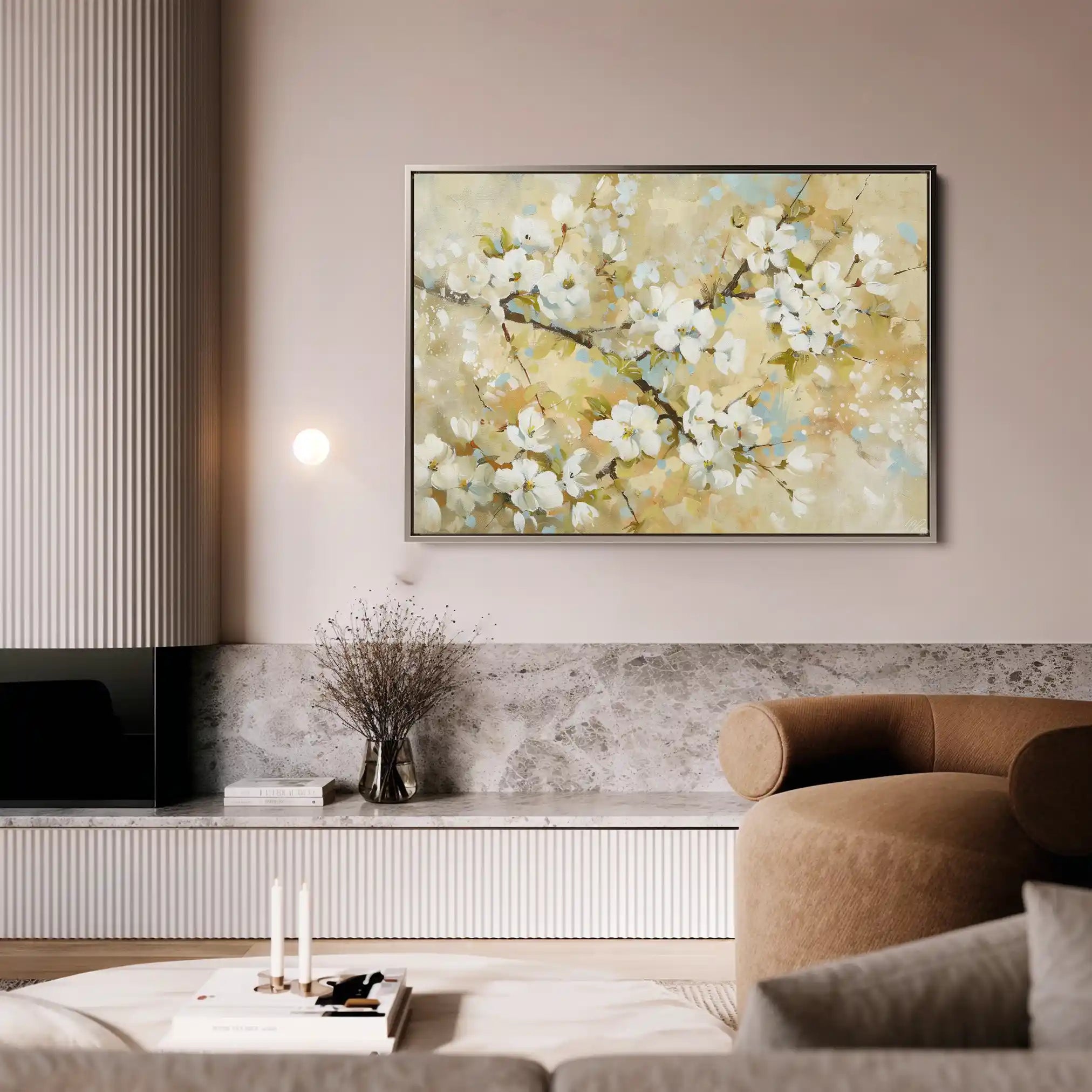 Floral Canvas Wall Art WAD288-F 90 x 60 cm / Stretched on hidden frame
