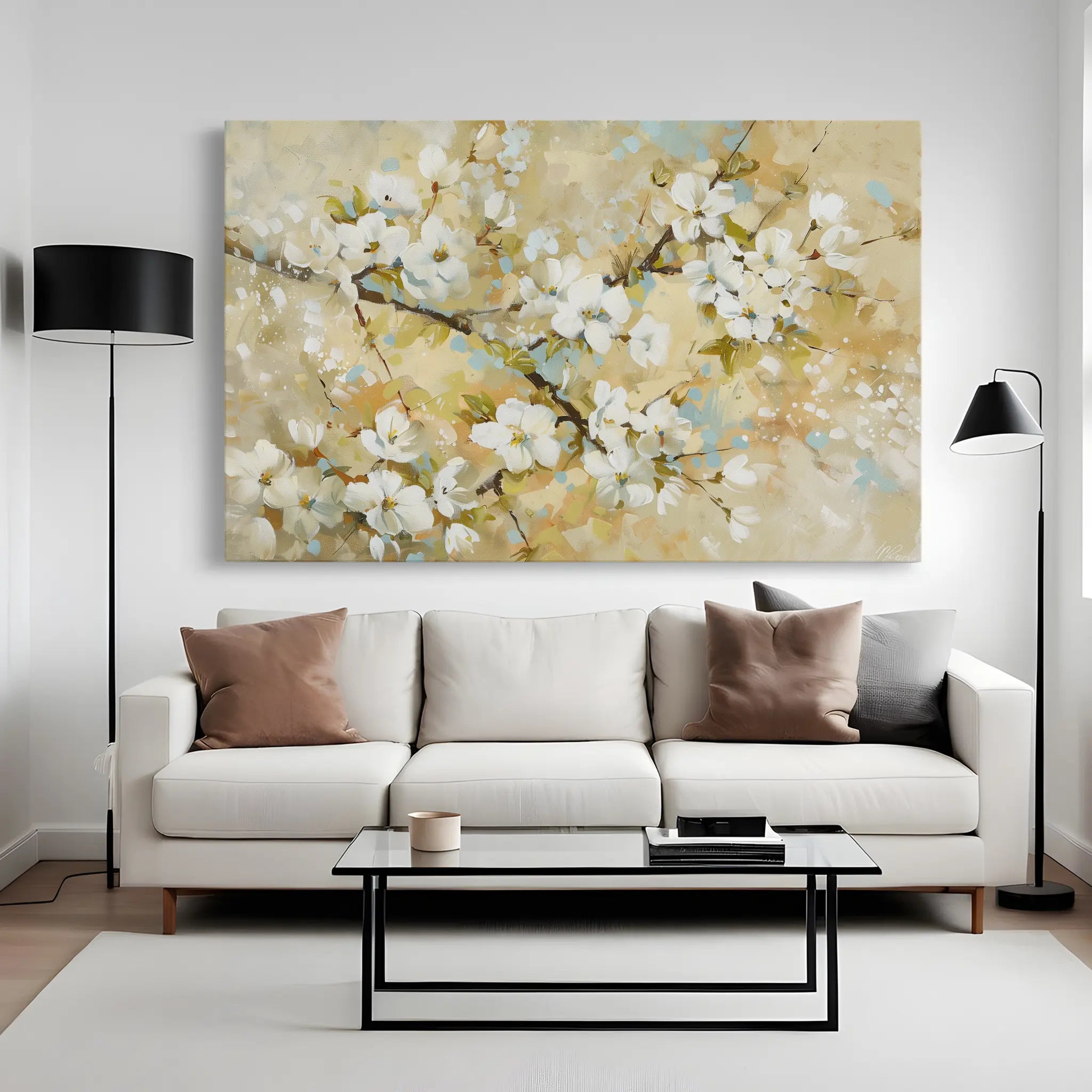 Floral Canvas Wall Art WAD288-F 90 x 60 cm / Stretched on hidden frame