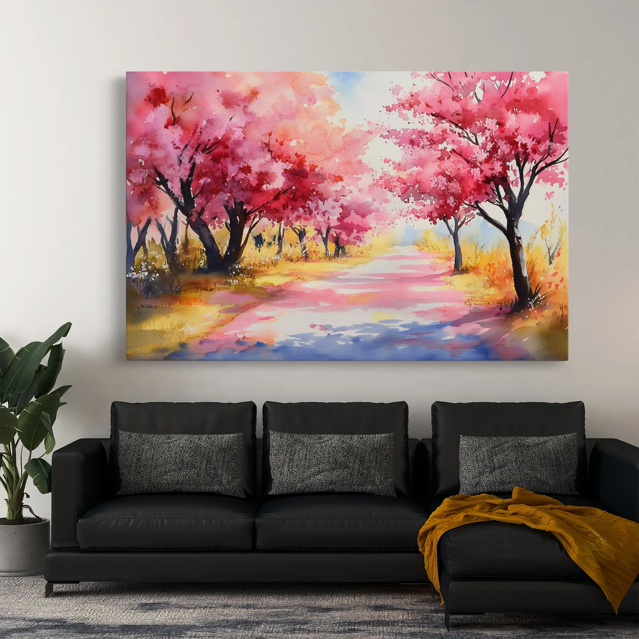 Landscape Canvas Wall Art WAD288-L 90 x 60 cm / Stretched on hidden frame