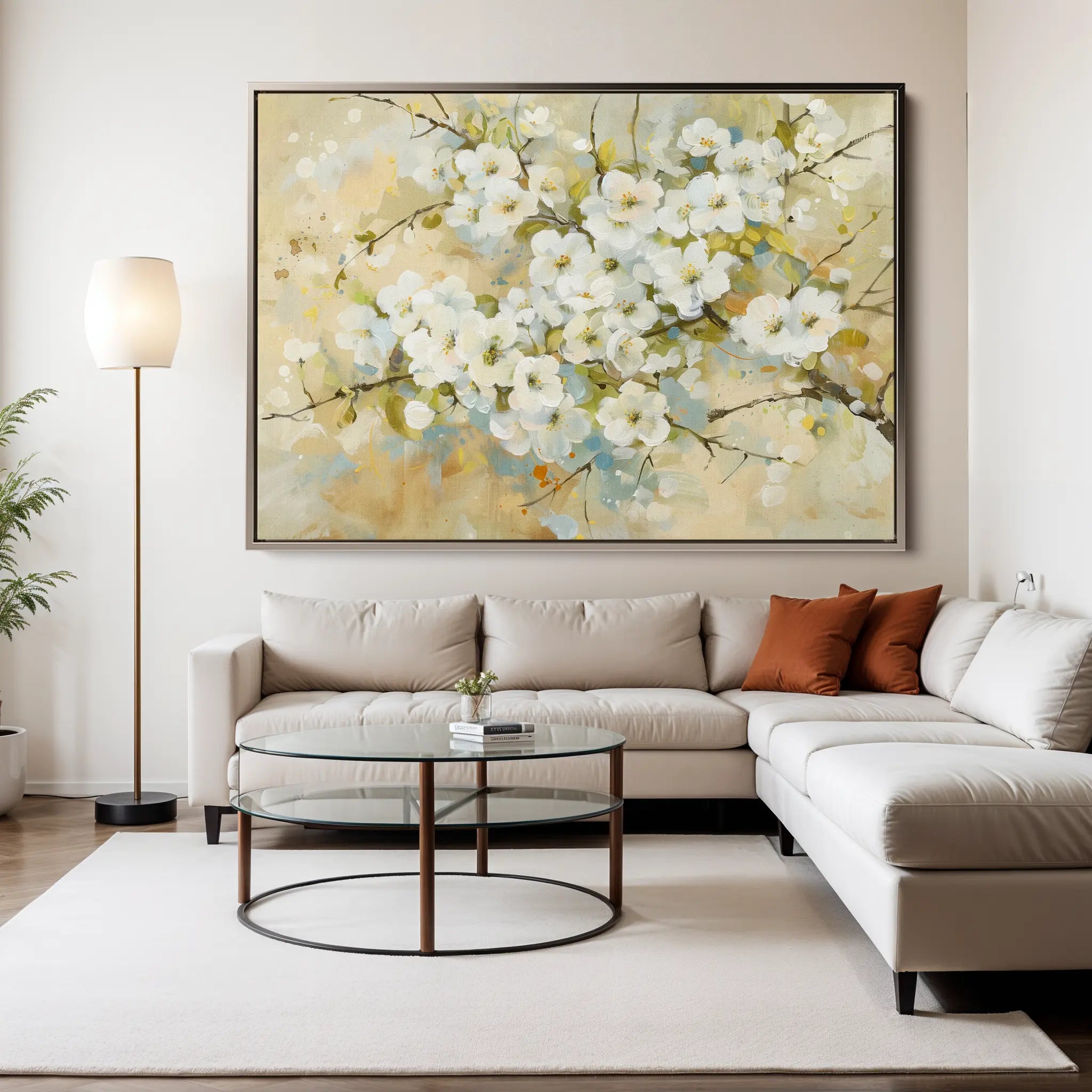 Floral Canvas Wall Art WAD289-F 90 x 60 cm / Stretched on hidden frame