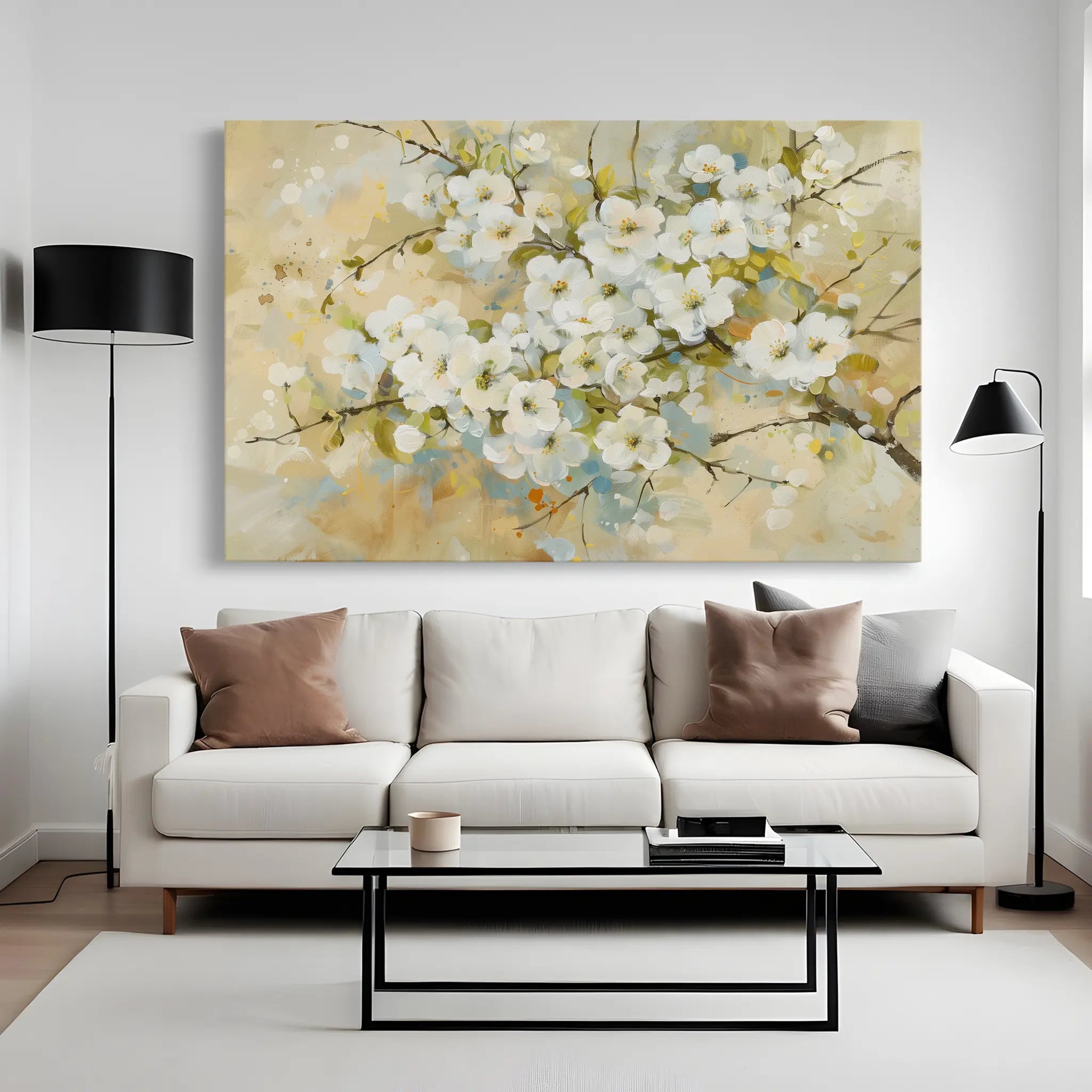 Floral Canvas Wall Art WAD289-F 90 x 60 cm / Stretched on hidden frame