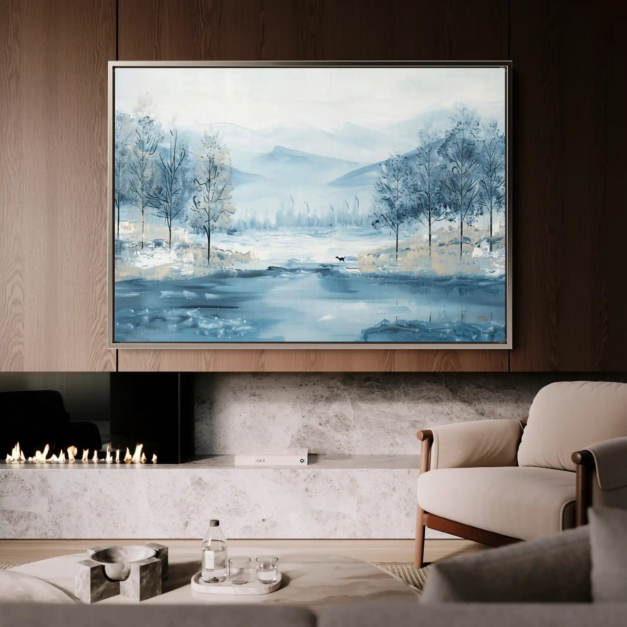 Floral Canvas Wall Art WAD290-F 90 x 60 cm / Stretched on hidden frame