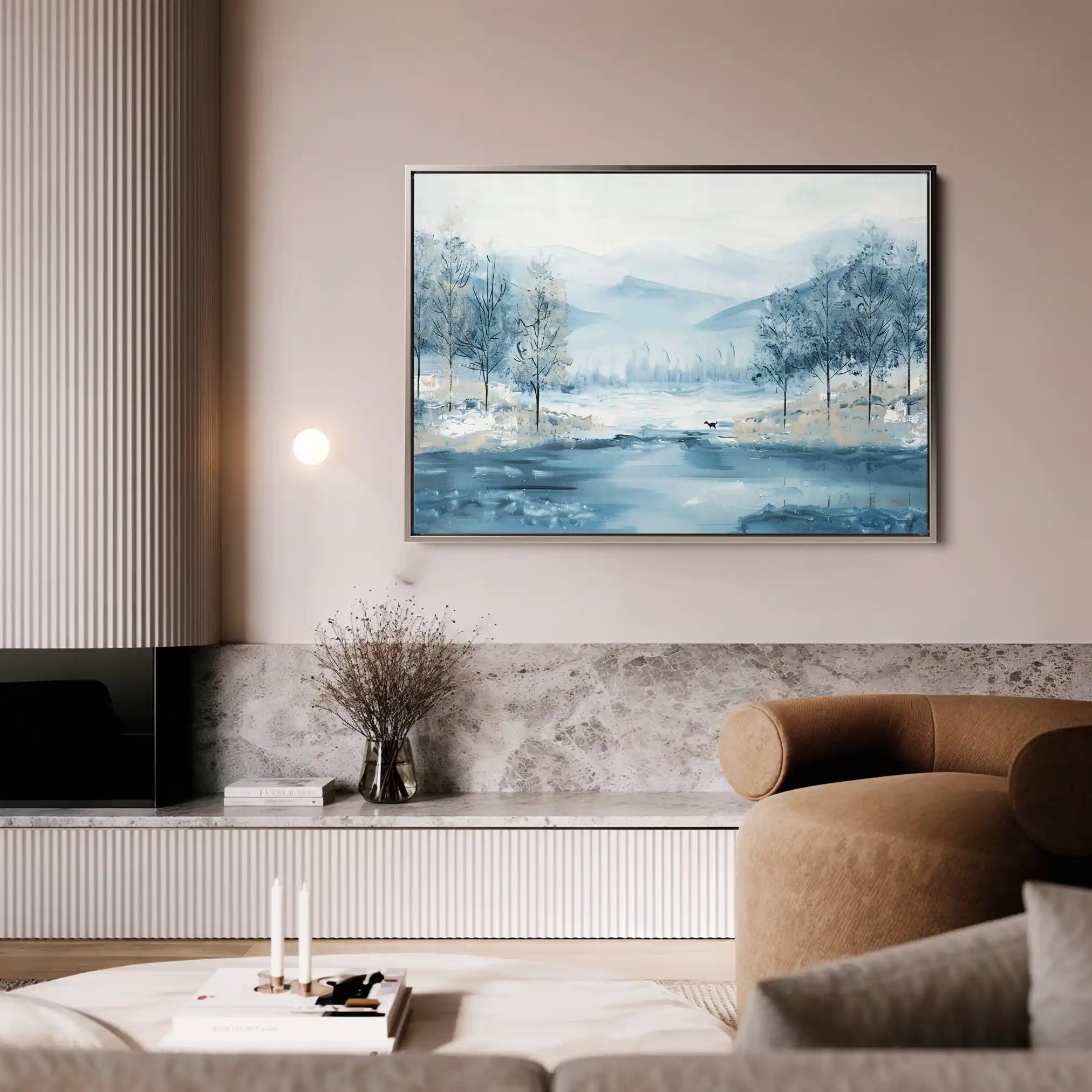 Floral Canvas Wall Art WAD290-F 90 x 60 cm / Stretched on hidden frame