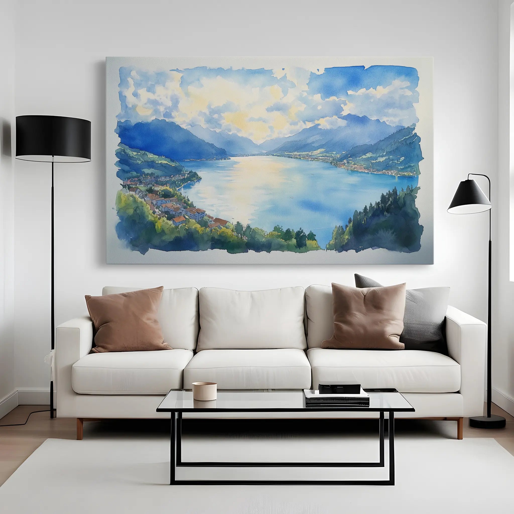 Landscape Canvas Wall Art WAD290-L 90 x 60 cm / Stretched on hidden frame