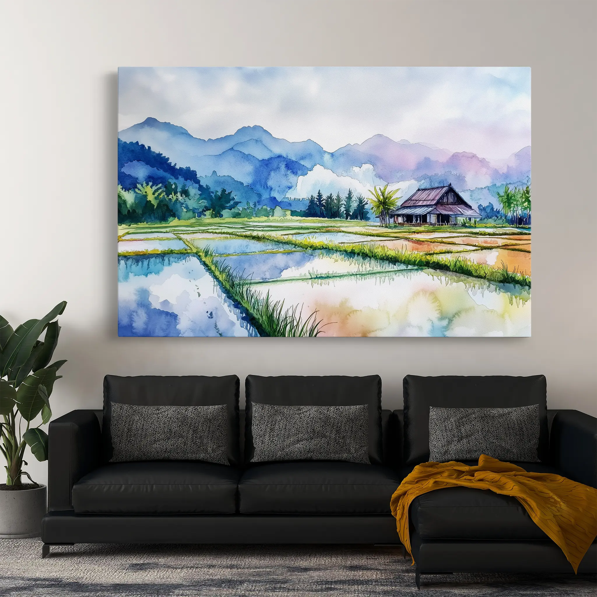 Landscape Canvas Wall Art WAD292-L 90 x 60 cm / Stretched on hidden frame