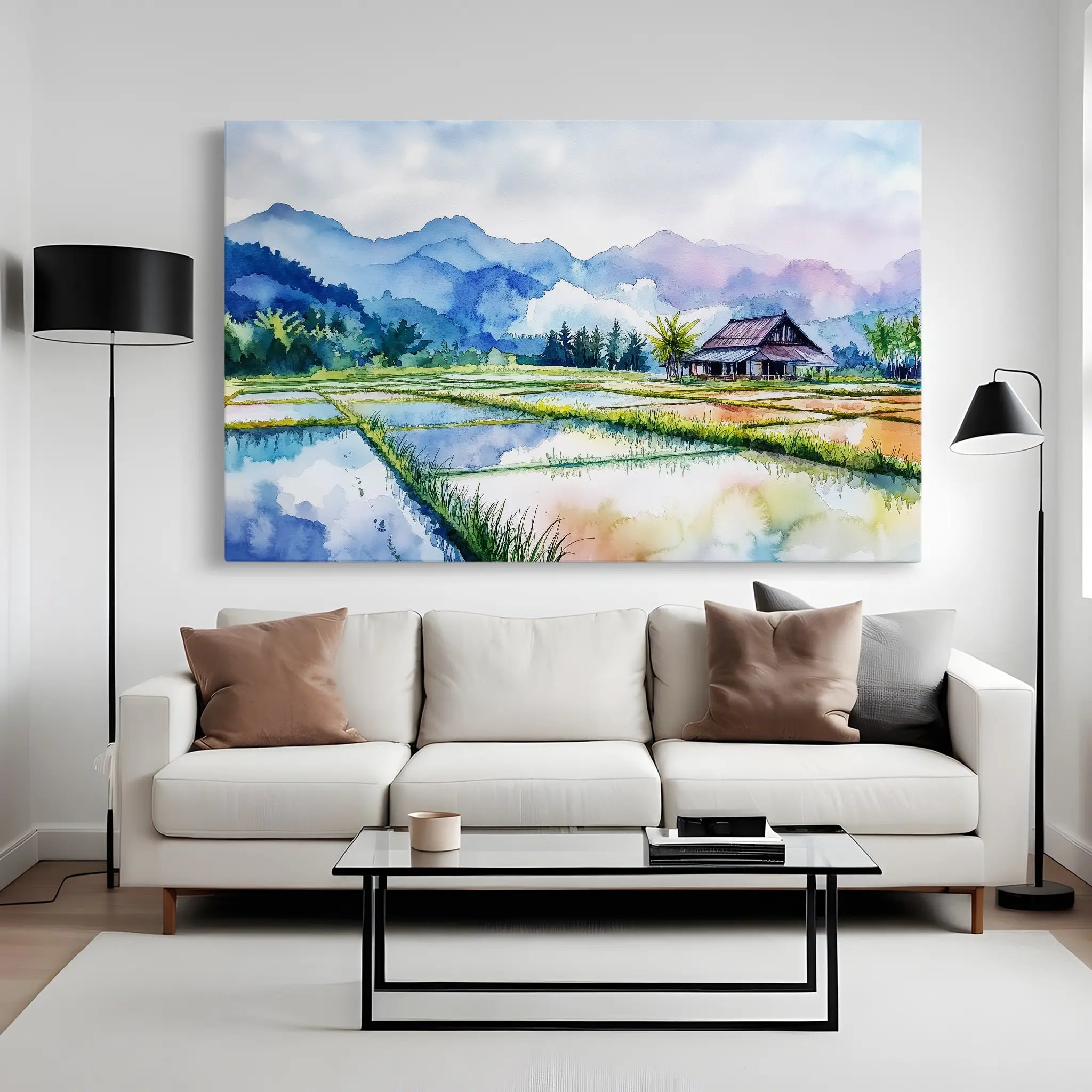 Landscape Canvas Wall Art WAD292-L 90 x 60 cm / Stretched on hidden frame