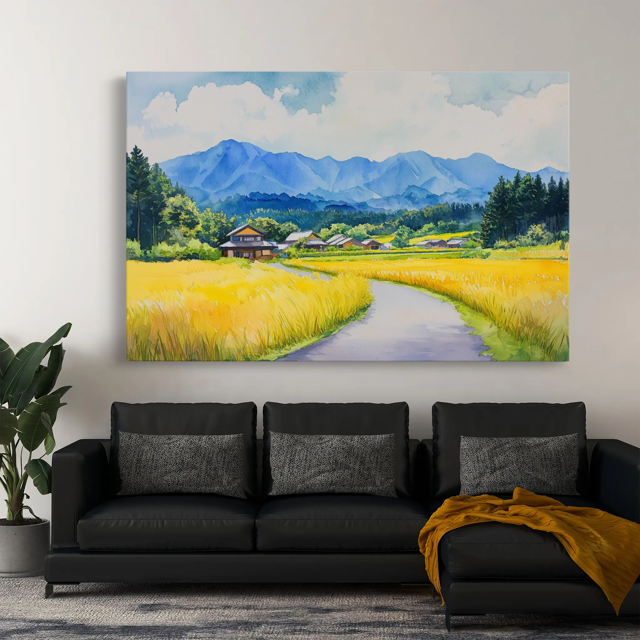 Landscape Canvas Wall Art WAD293-L 90 x 60 cm / Stretched on hidden frame