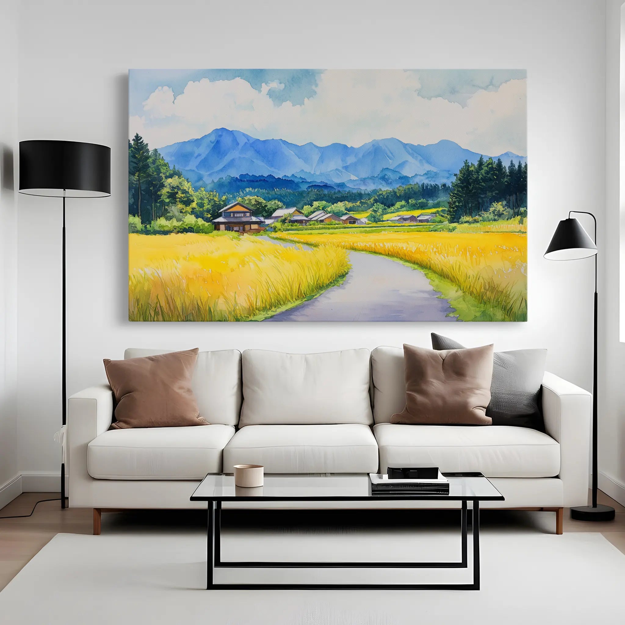 Landscape Canvas Wall Art WAD293-L 90 x 60 cm / Stretched on hidden frame