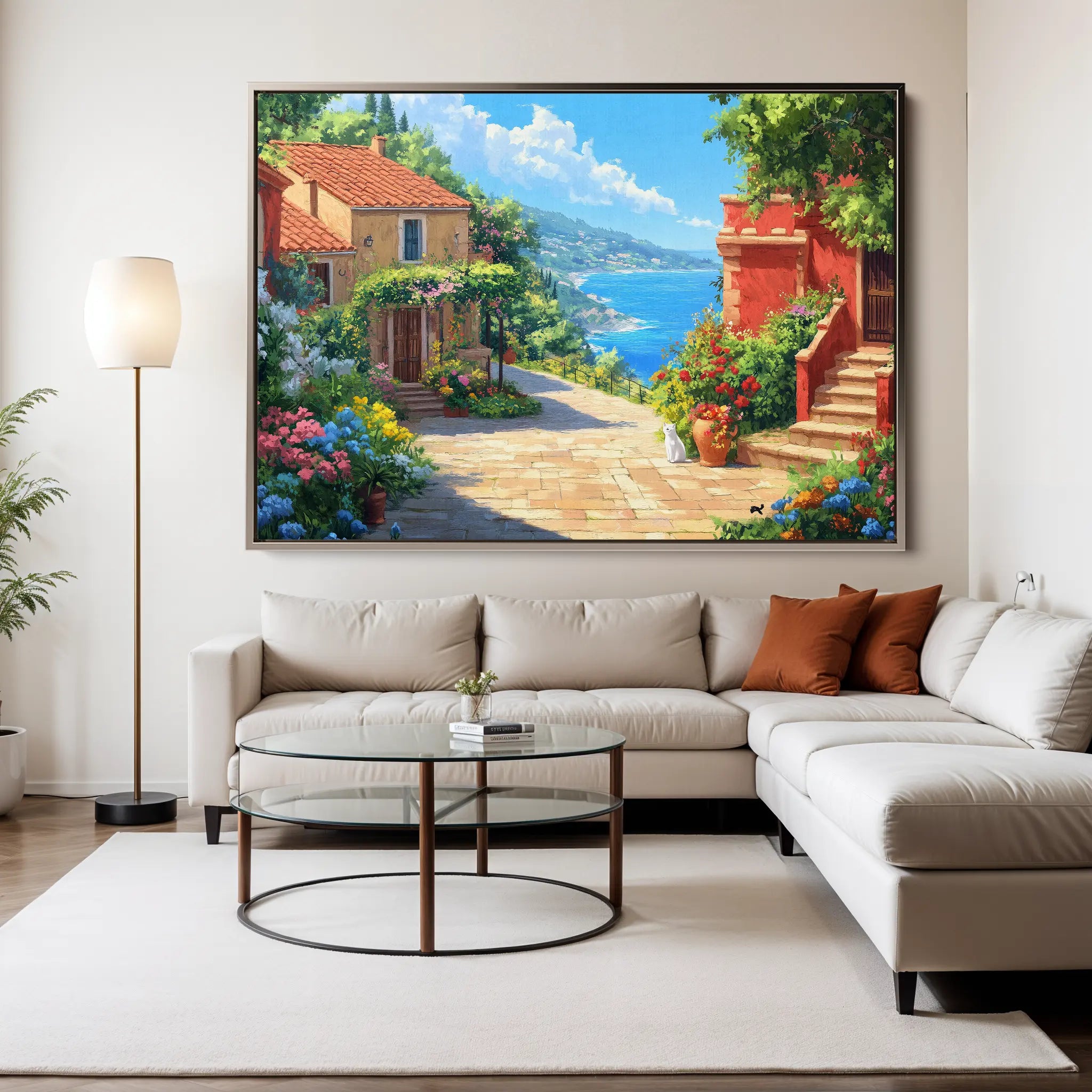 Landscape Canvas Wall Art WAD297-L 90 x 60 cm / Stretched on hidden frame