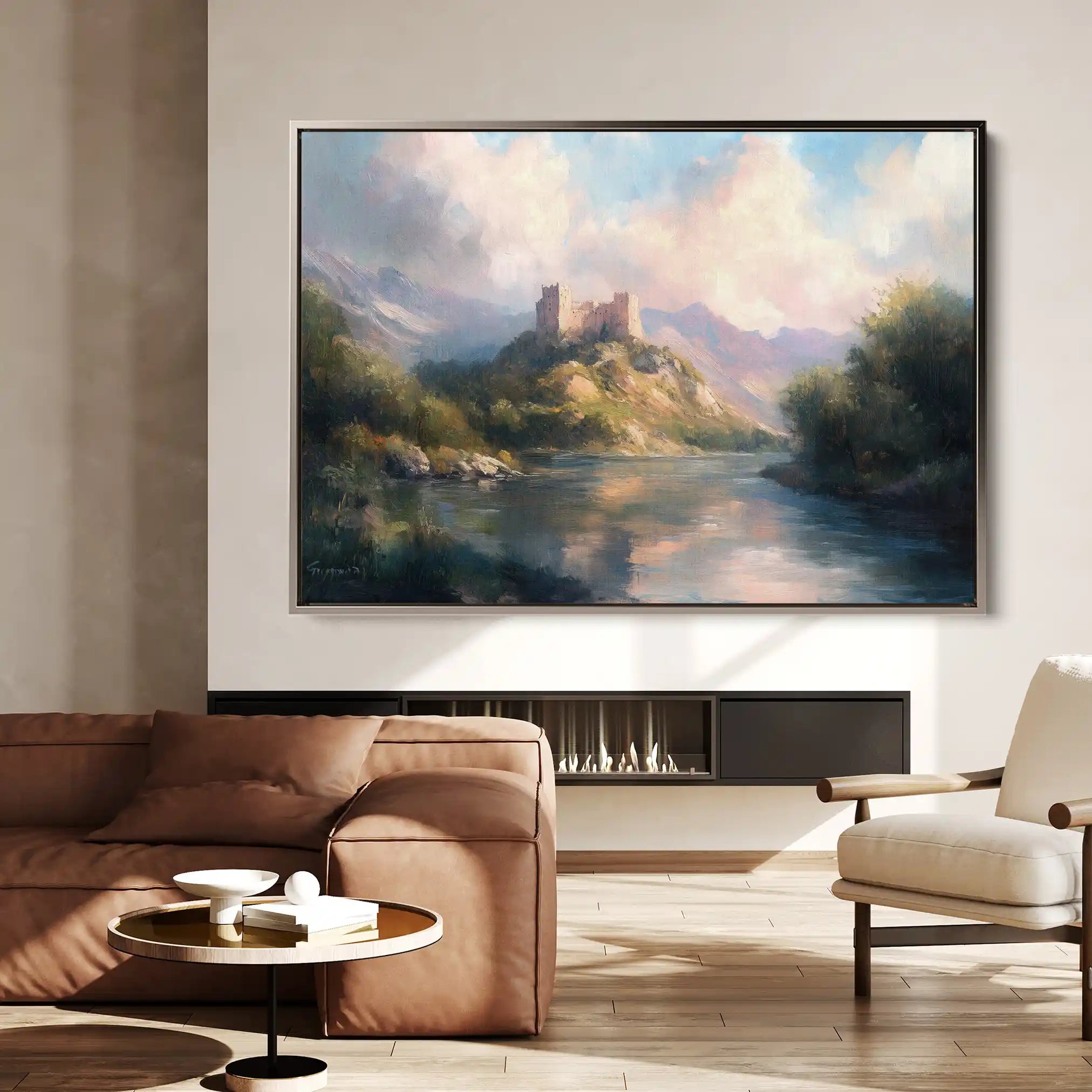 Landscape 300 Canvas Art 90 x 60 cm / Stretched on hidden frame