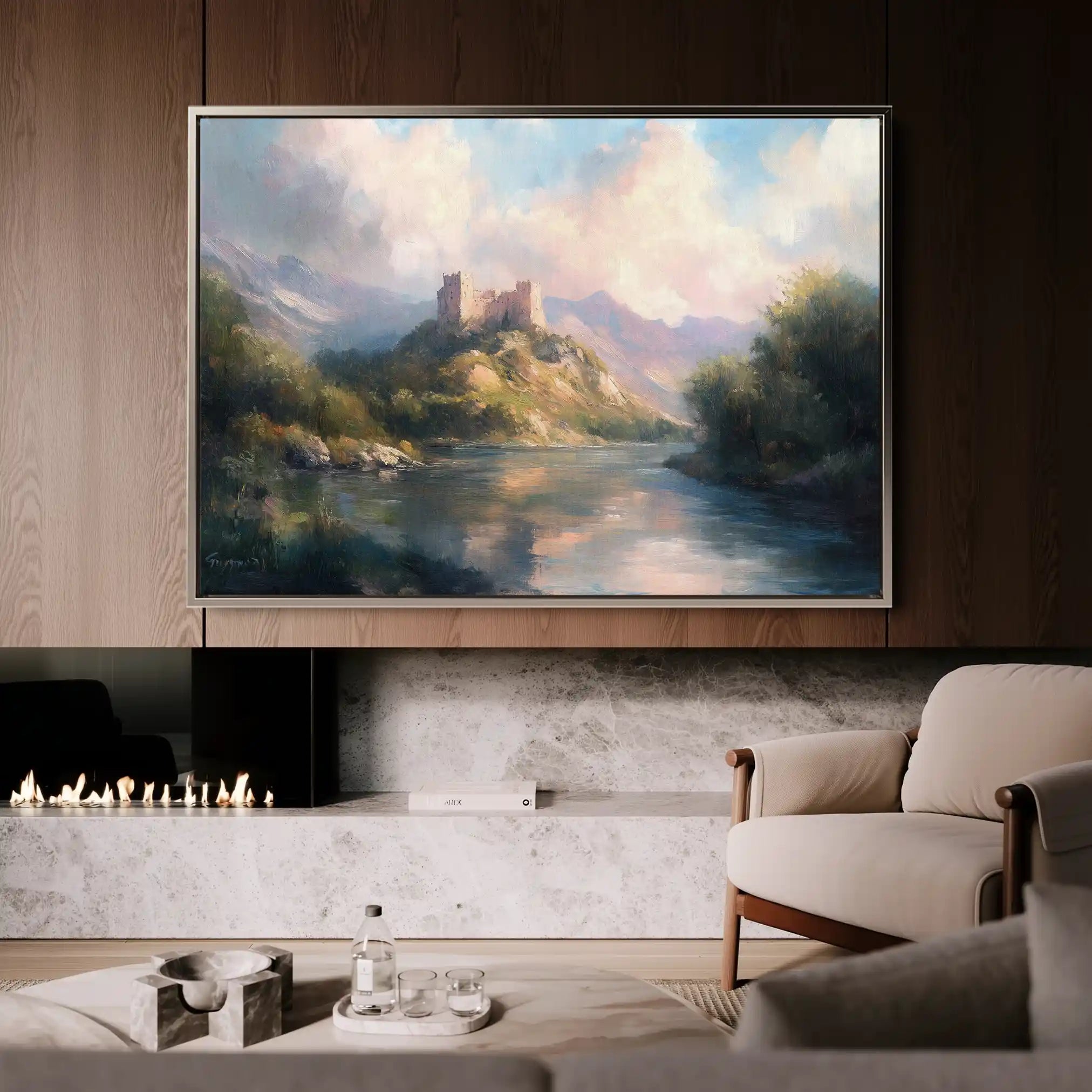 Landscape 300 Canvas Art 90 x 60 cm / Stretched on hidden frame