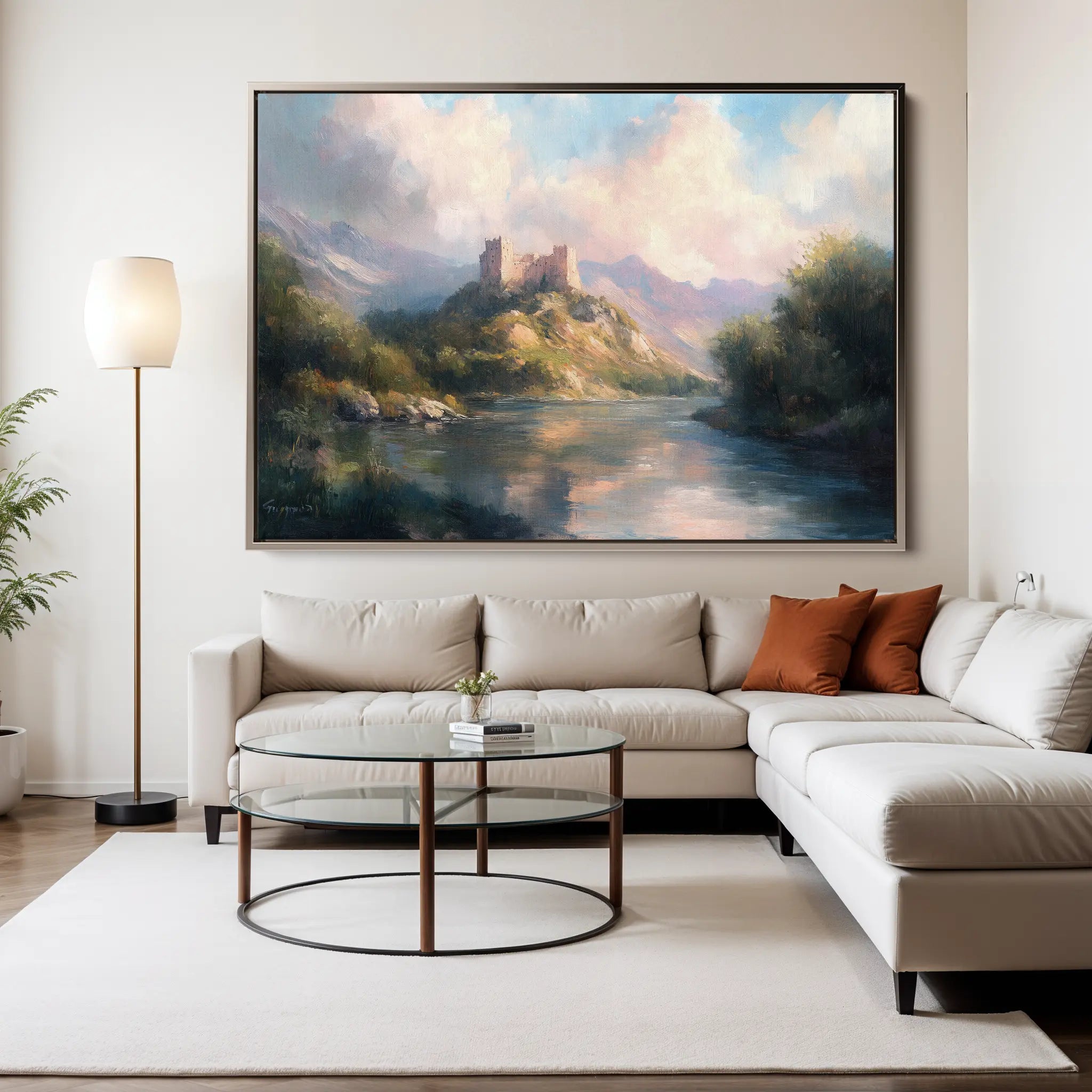 Landscape Canvas Wall Art WAD300-L 90 x 60 cm / Stretched on hidden frame