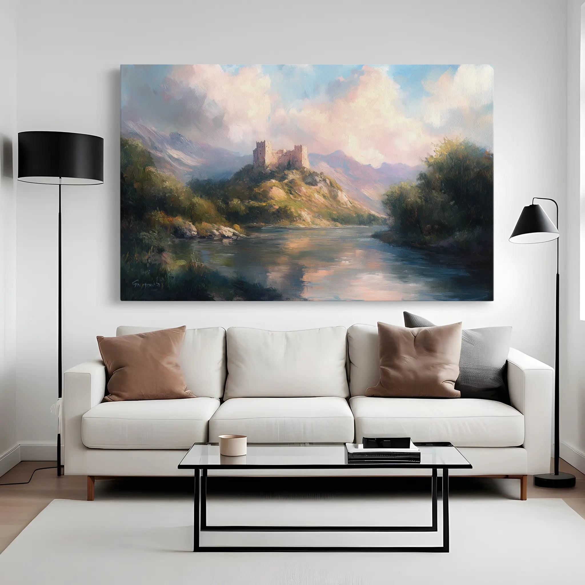 Landscape Canvas Wall Art WAD300-L 90 x 60 cm / Stretched on hidden frame