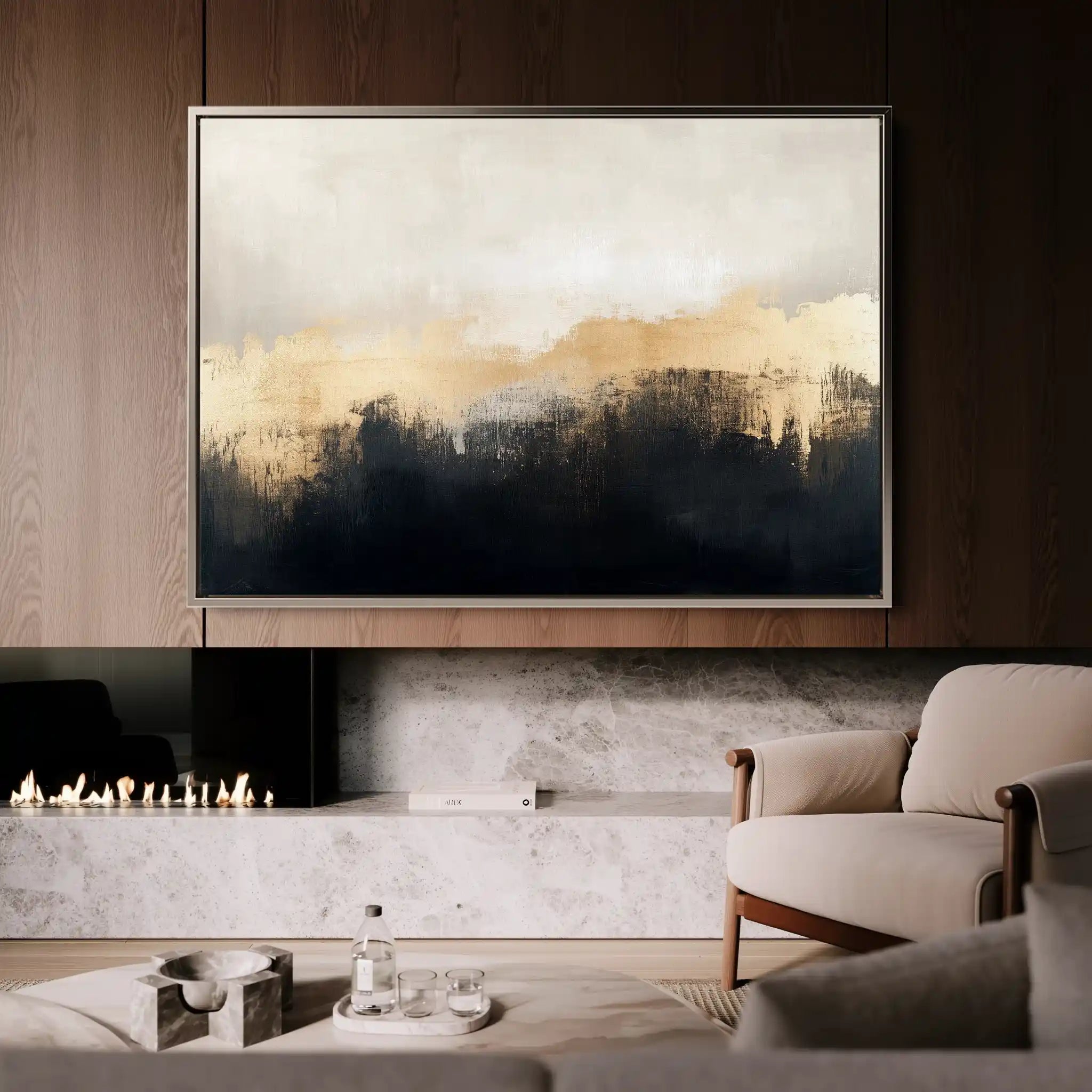 Abstract 302 Canvas Art 60 x 40 cm / Stretched on hidden frame