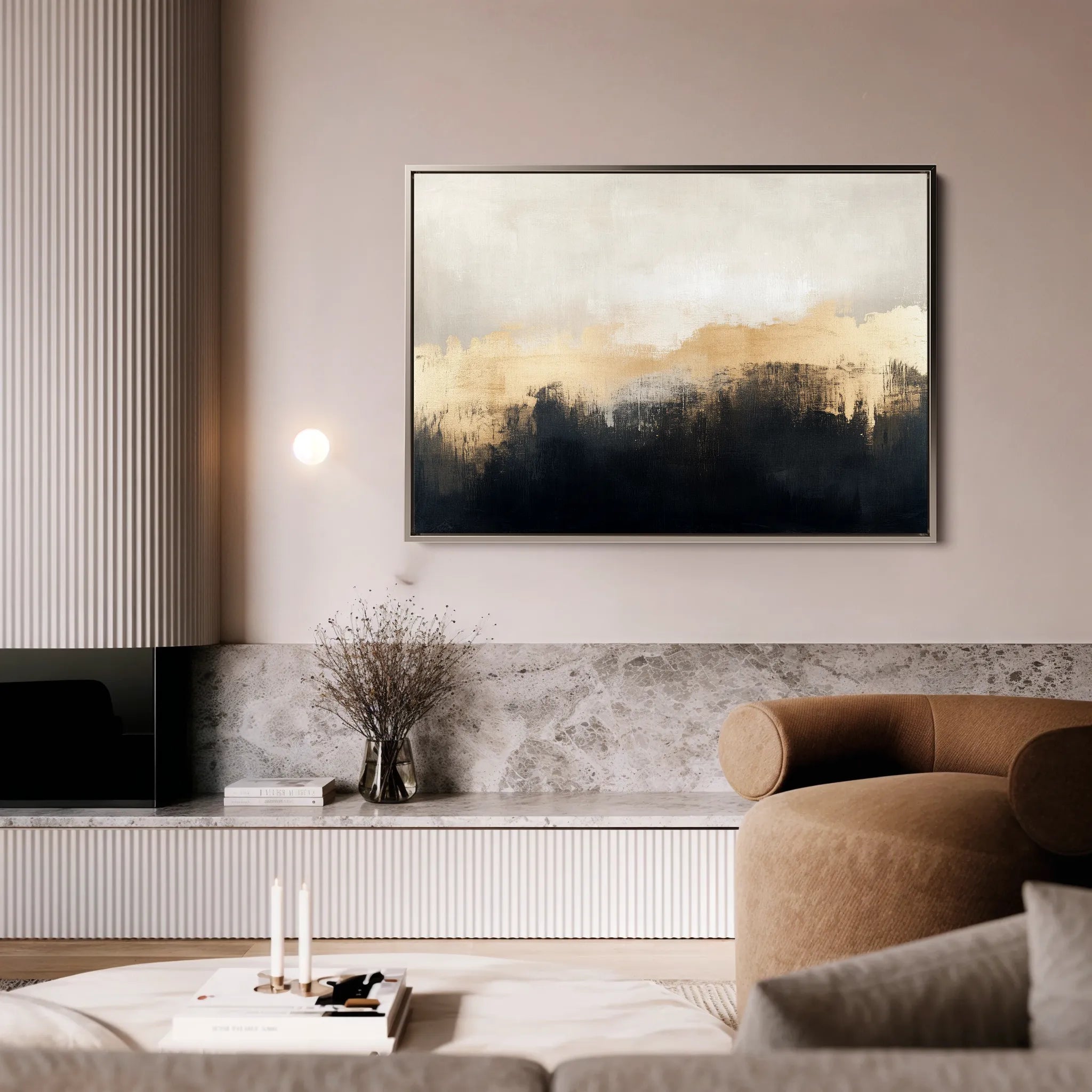 Abstract Canvas Wall Art WAD302-A 90 x 60 cm / Stretched on hidden frame