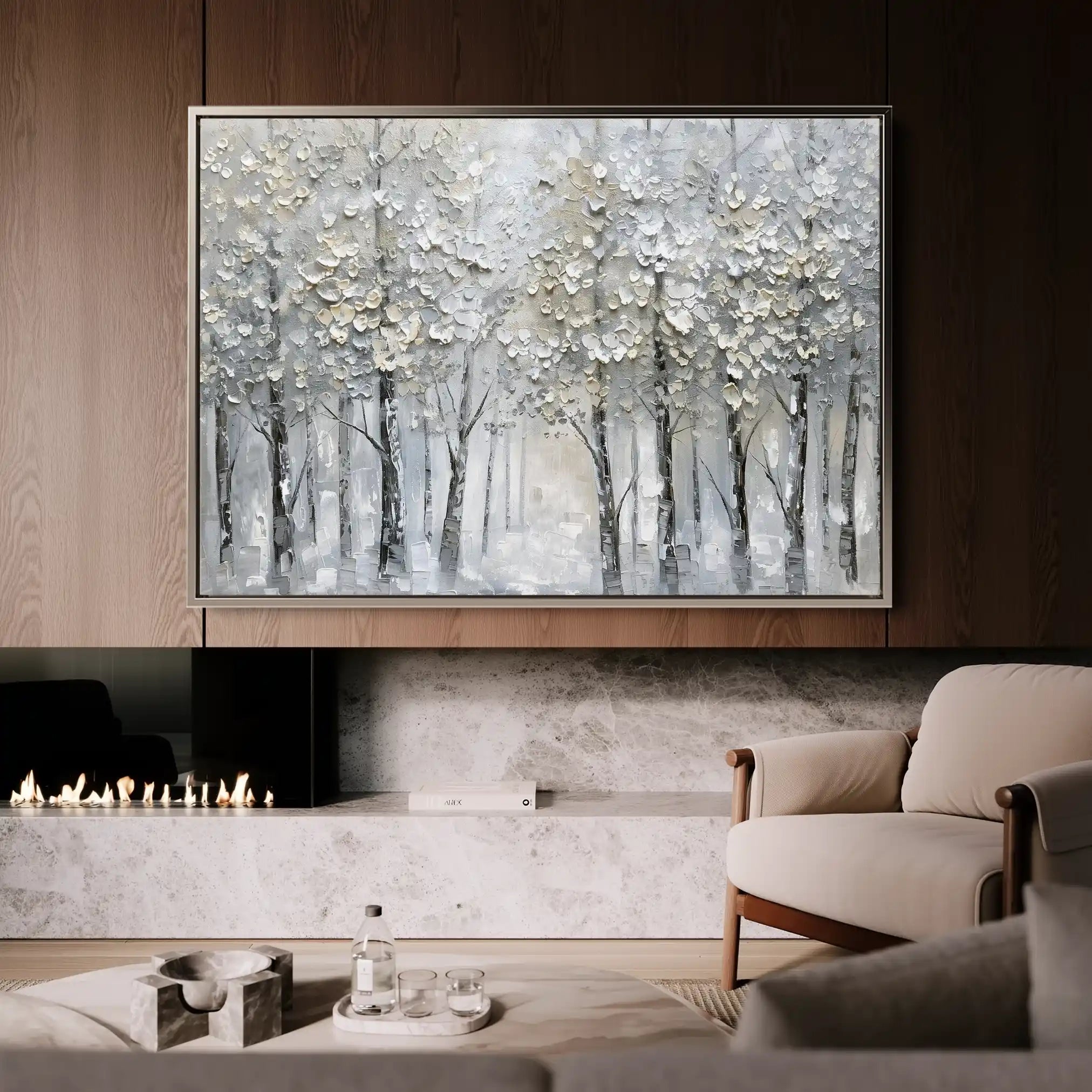 Floral Canvas Wall Art WAD302-F 90 x 60 cm / Stretched on hidden frame