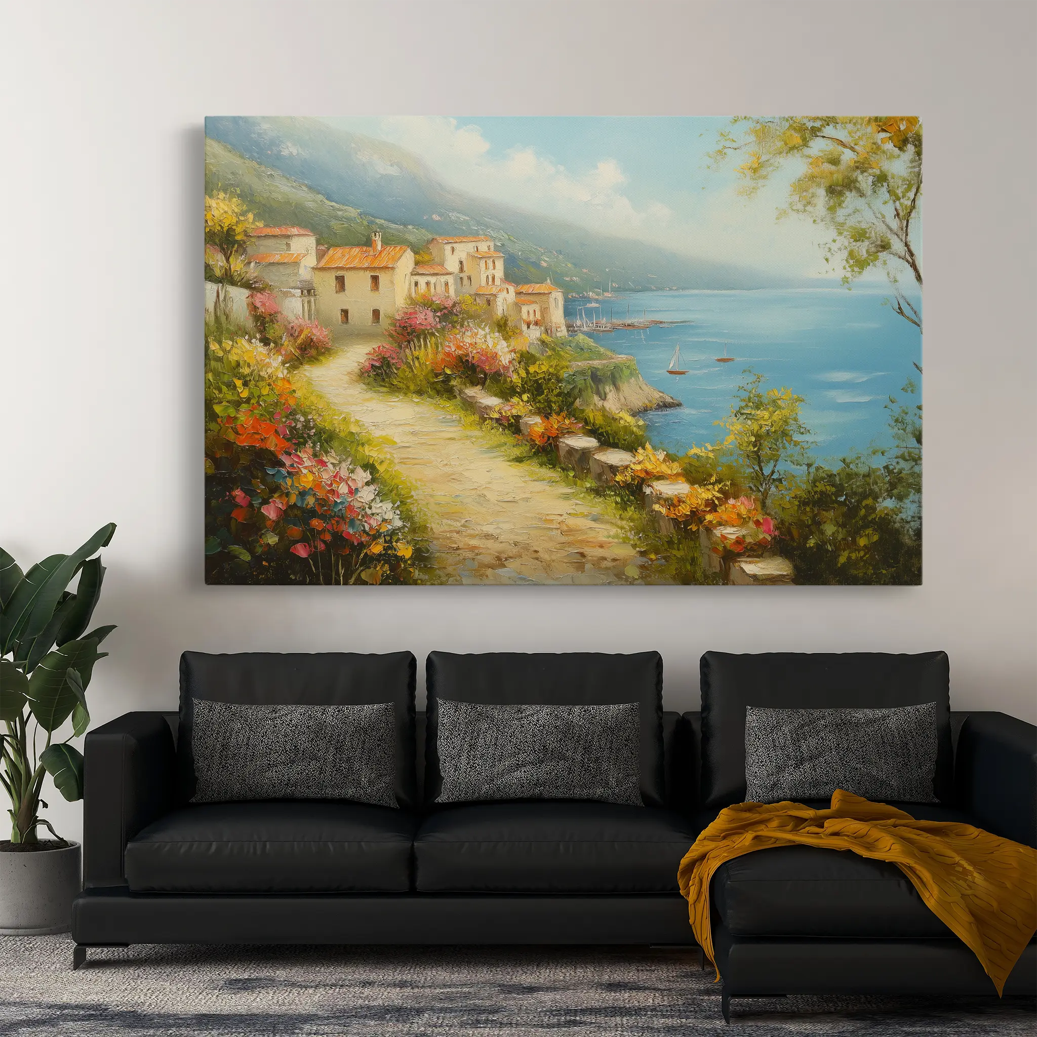 Landscape Canvas Wall Art WAD302-L 90 x 60 cm / Stretched on hidden frame