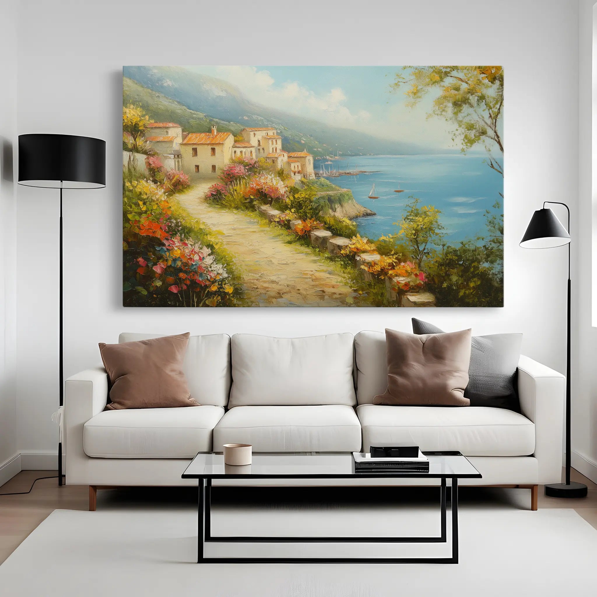 Landscape Canvas Wall Art WAD302-L 90 x 60 cm / Stretched on hidden frame