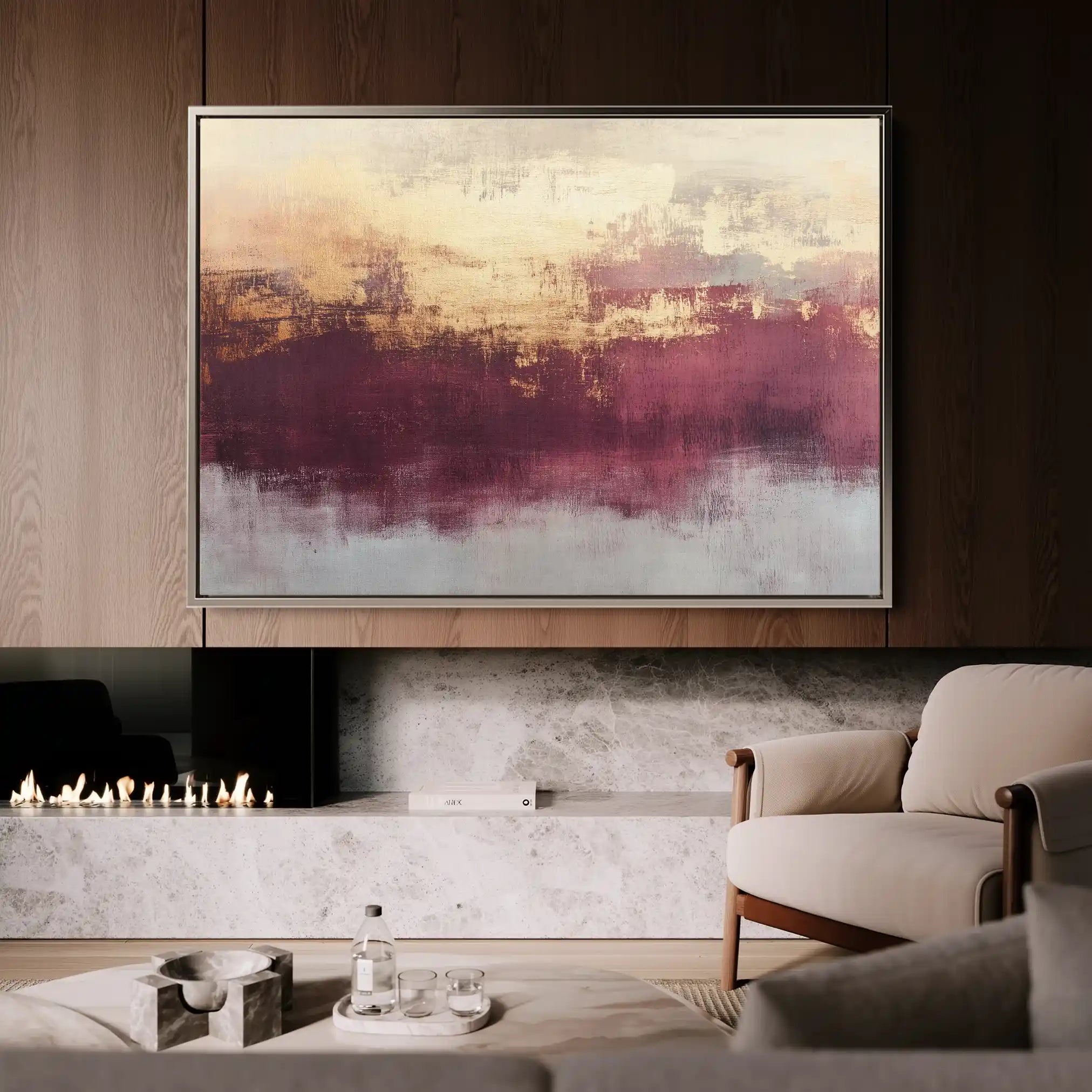 Abstract 304 Canvas Art 60 x 40 cm / Stretched on hidden frame