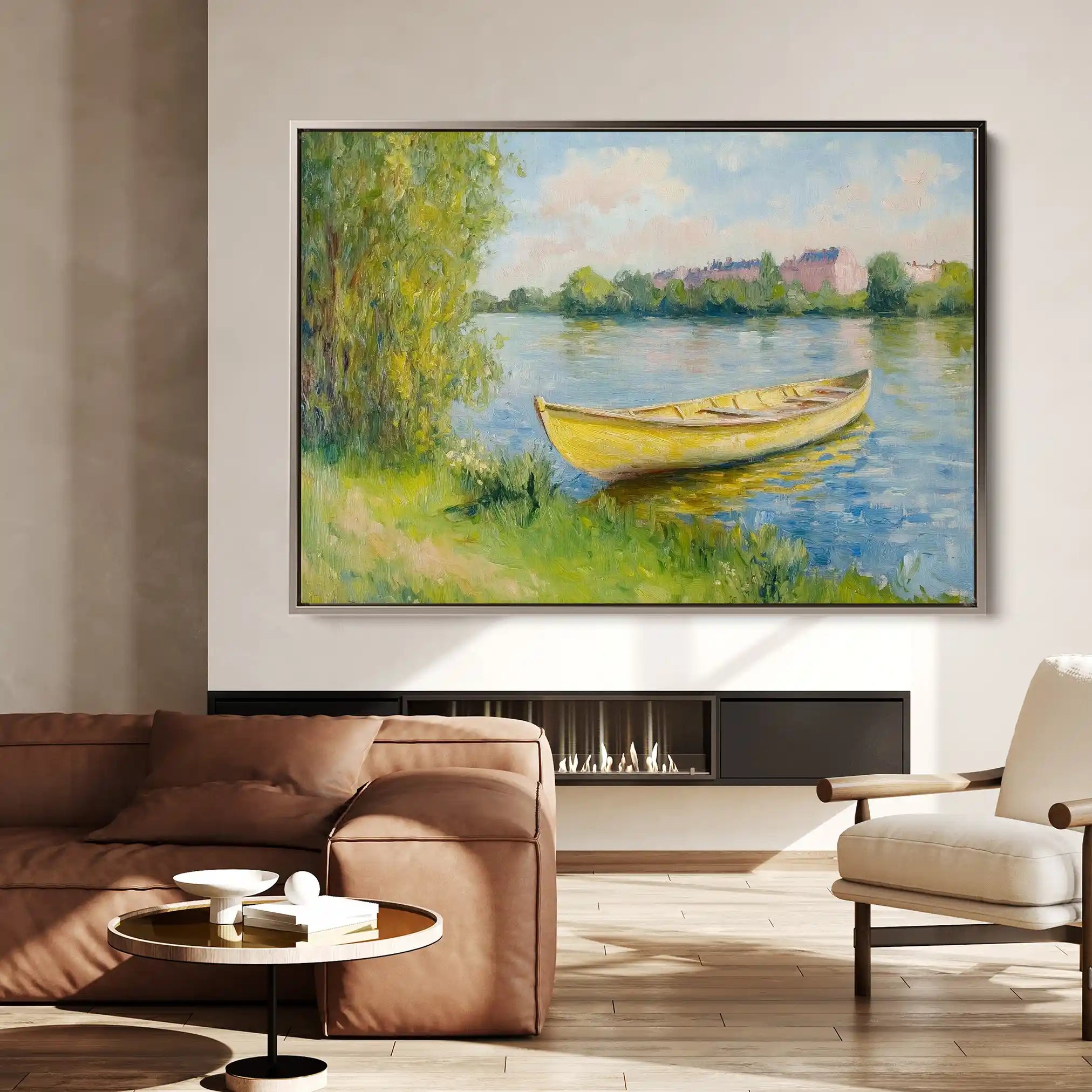 Landscape 304 Canvas Art 90 x 60 cm / Stretched on hidden frame