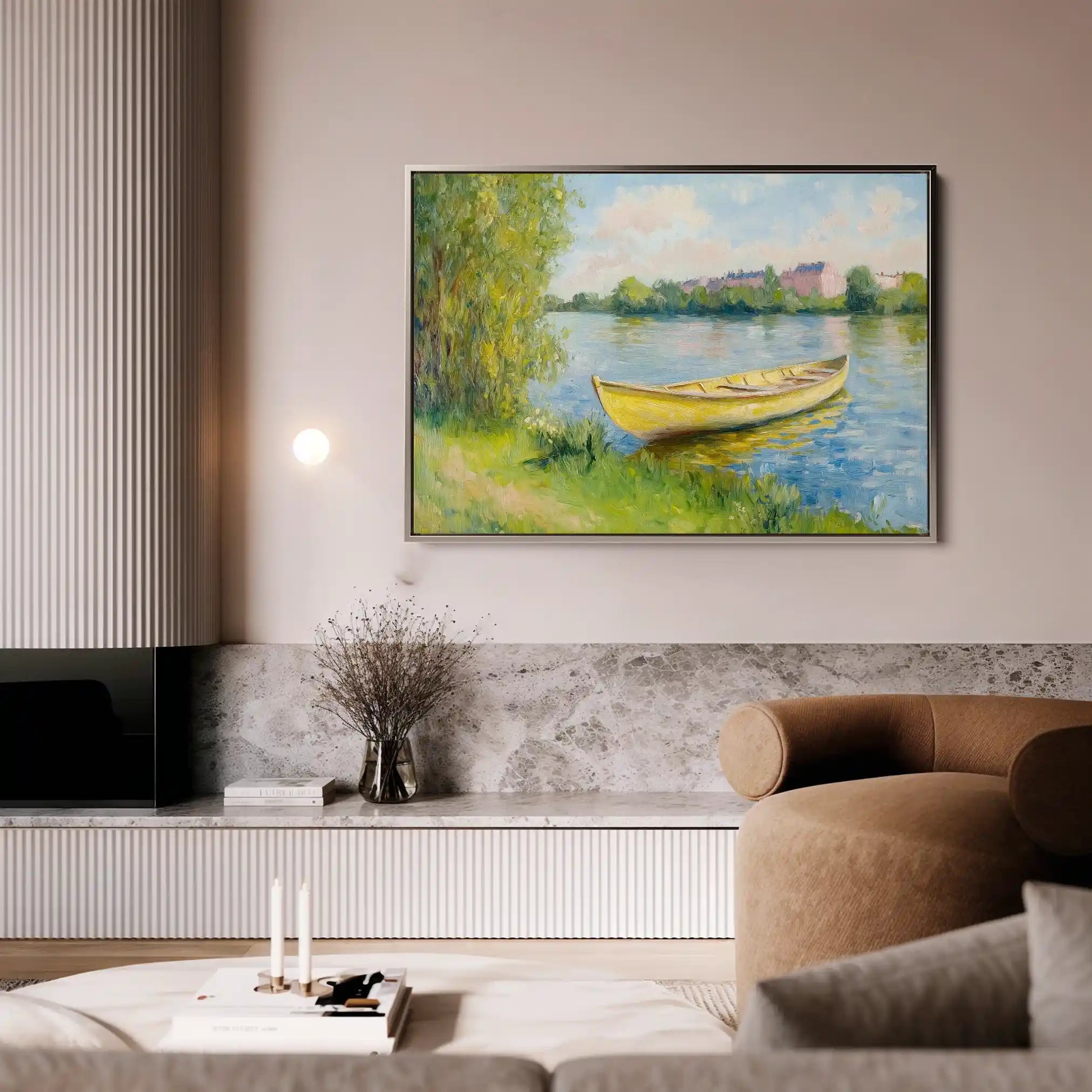 Landscape 304 Canvas Art 90 x 60 cm / Stretched on hidden frame