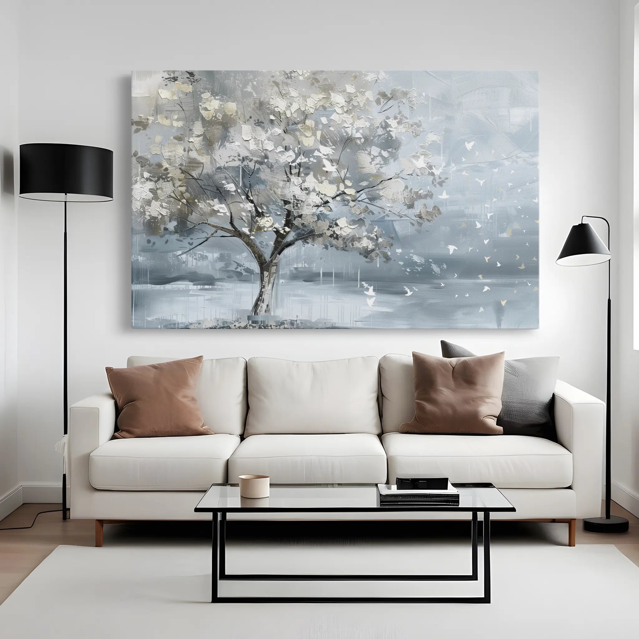 Floral Canvas Wall Art WAD305-F 90 x 60 cm / Stretched on hidden frame