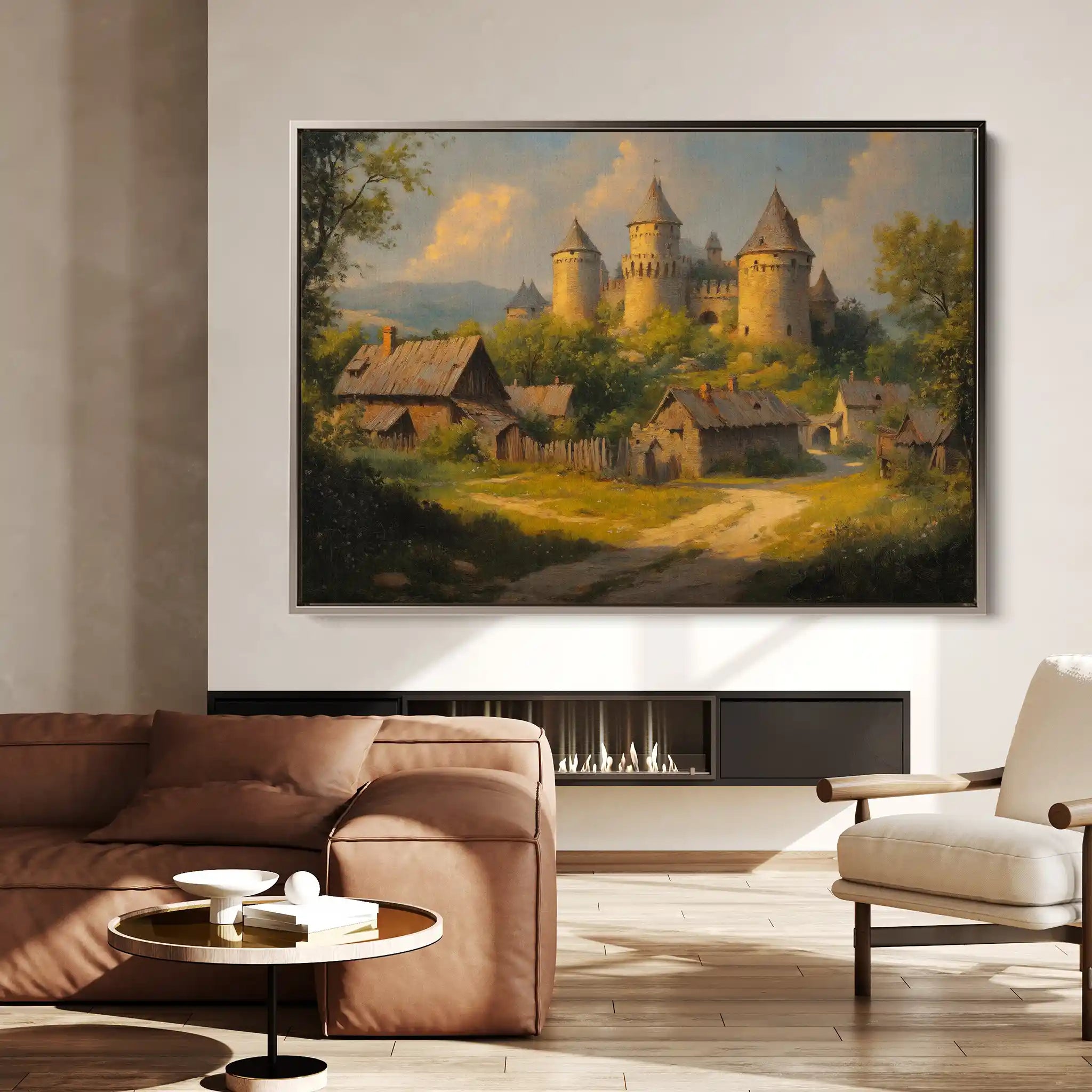 Landscape 305 Canvas Art 90 x 60 cm / Stretched on hidden frame