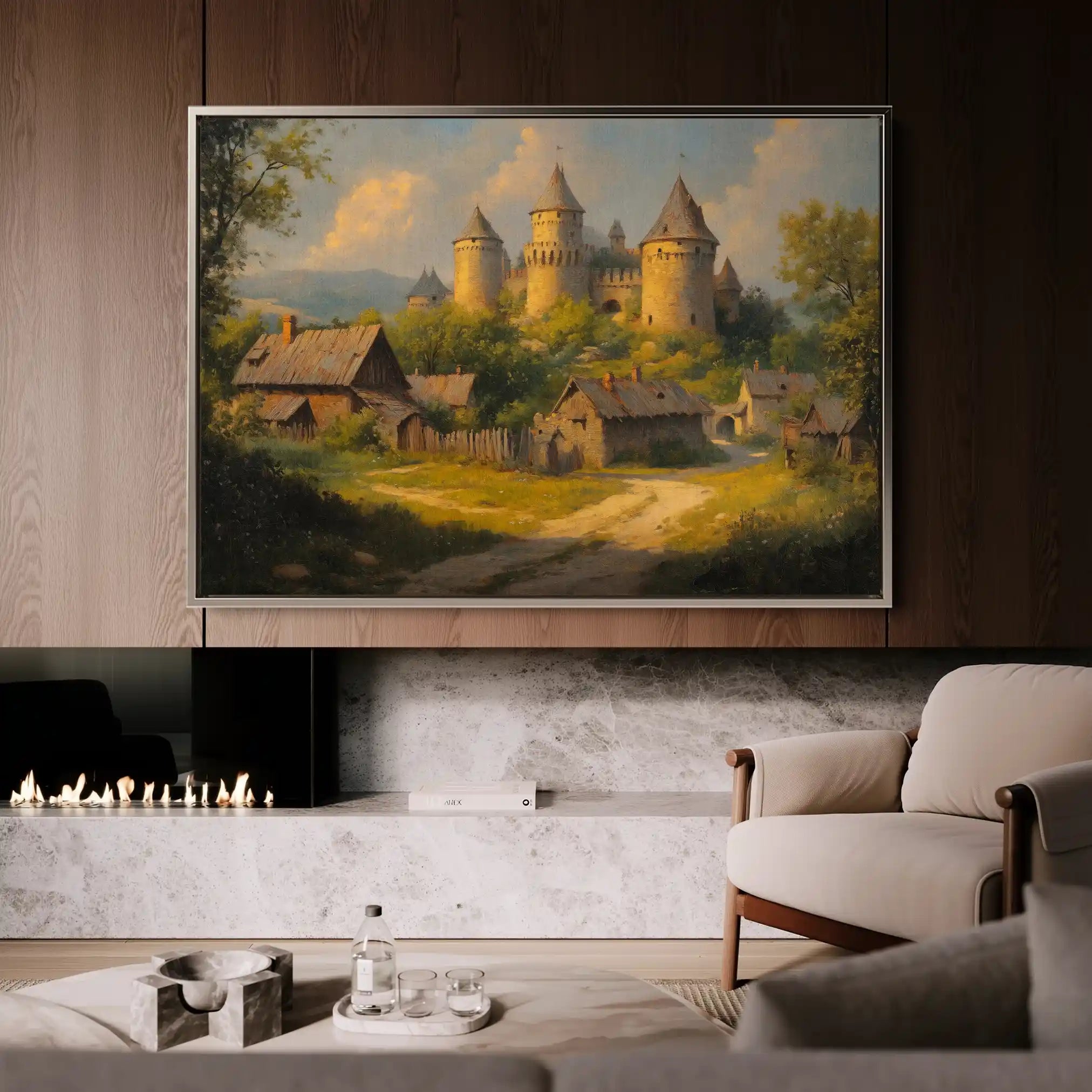 Landscape 305 Canvas Art 90 x 60 cm / Stretched on hidden frame