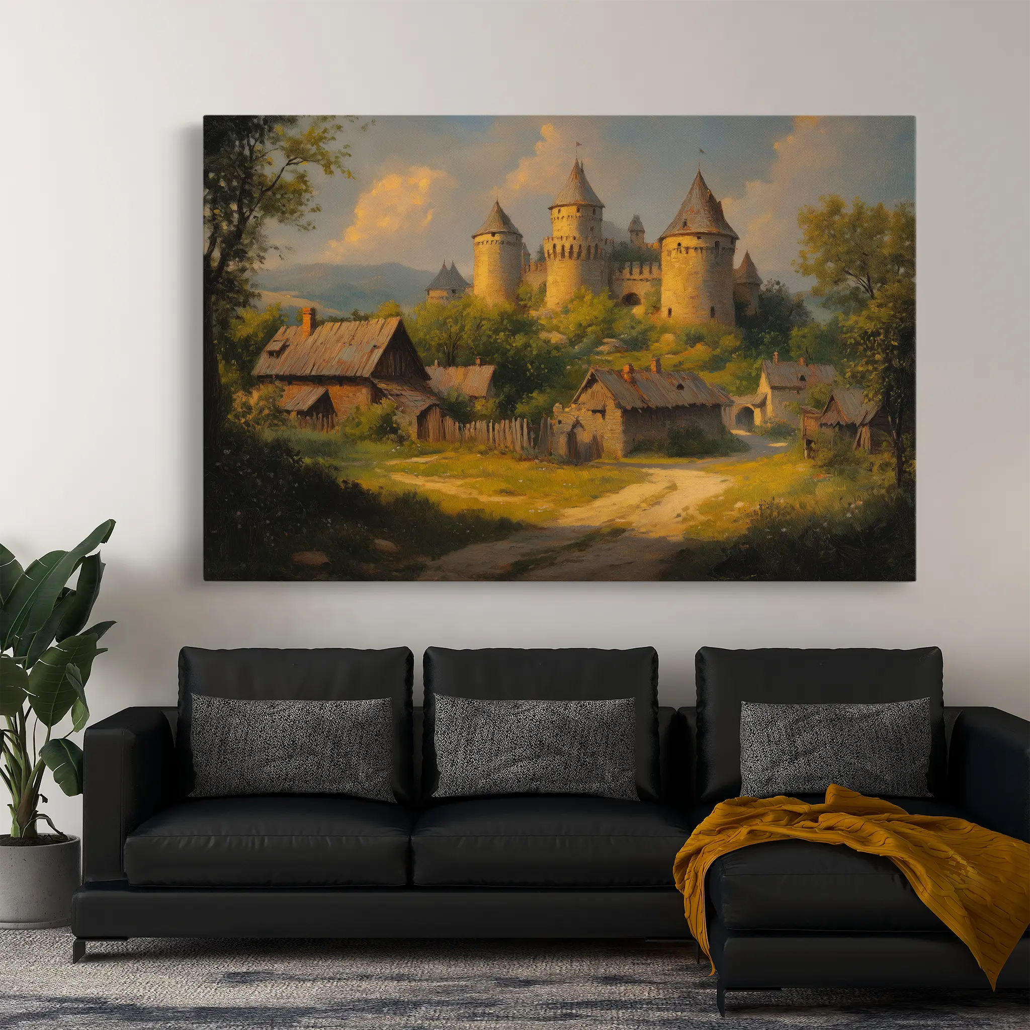 Landscape Canvas Wall Art WAD305-L 90 x 60 cm / Stretched on hidden frame