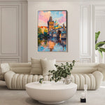 Landscape 306 Canvas Art 90 x 60 cm / Stretched on hidden frame