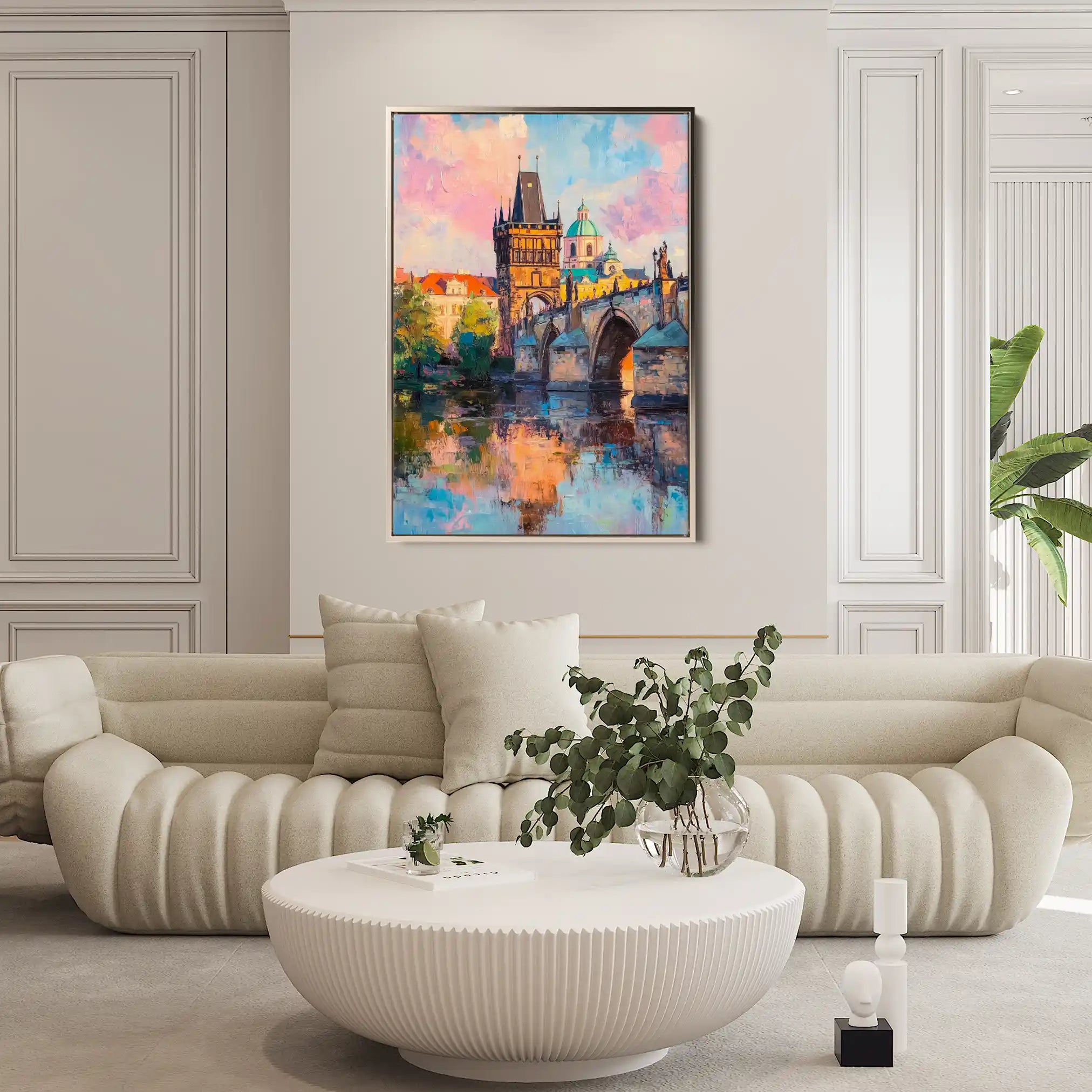 Landscape 306 Canvas Art 90 x 60 cm / Stretched on hidden frame