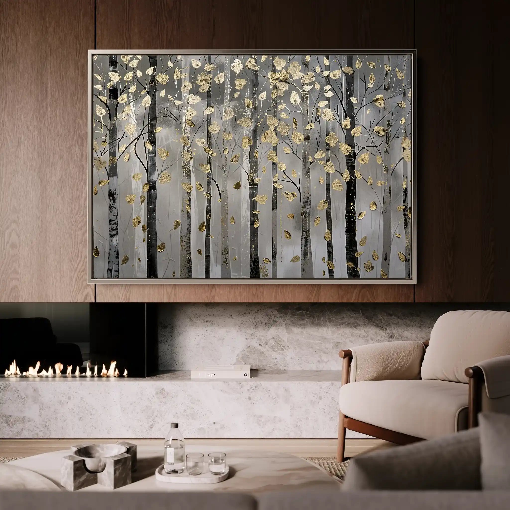 Floral Canvas Wall Art WAD307-F 90 x 60 cm / Stretched on hidden frame