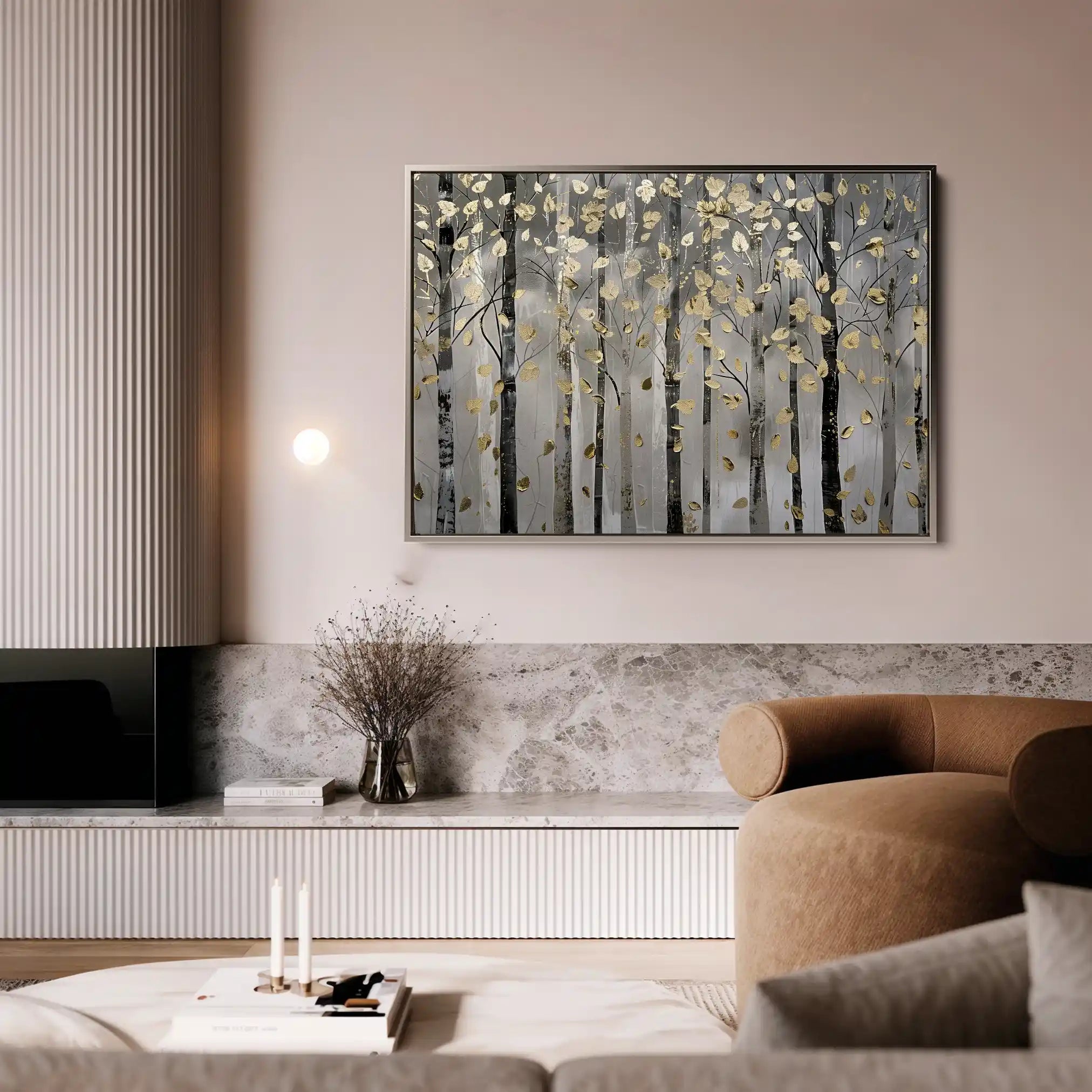 Floral Canvas Wall Art WAD307-F 90 x 60 cm / Stretched on hidden frame