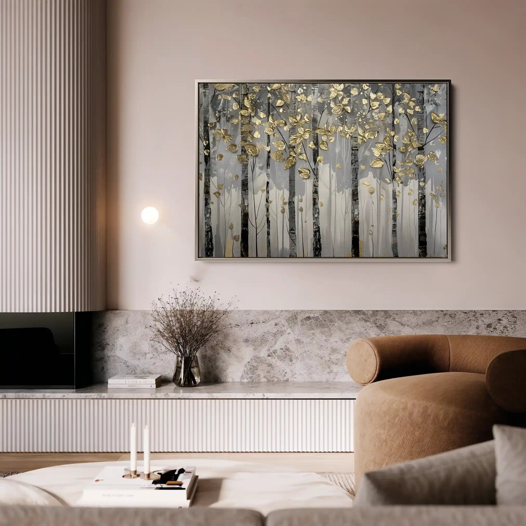 Floral Canvas Wall Art WAD308-F 90 x 60 cm / Stretched on hidden frame