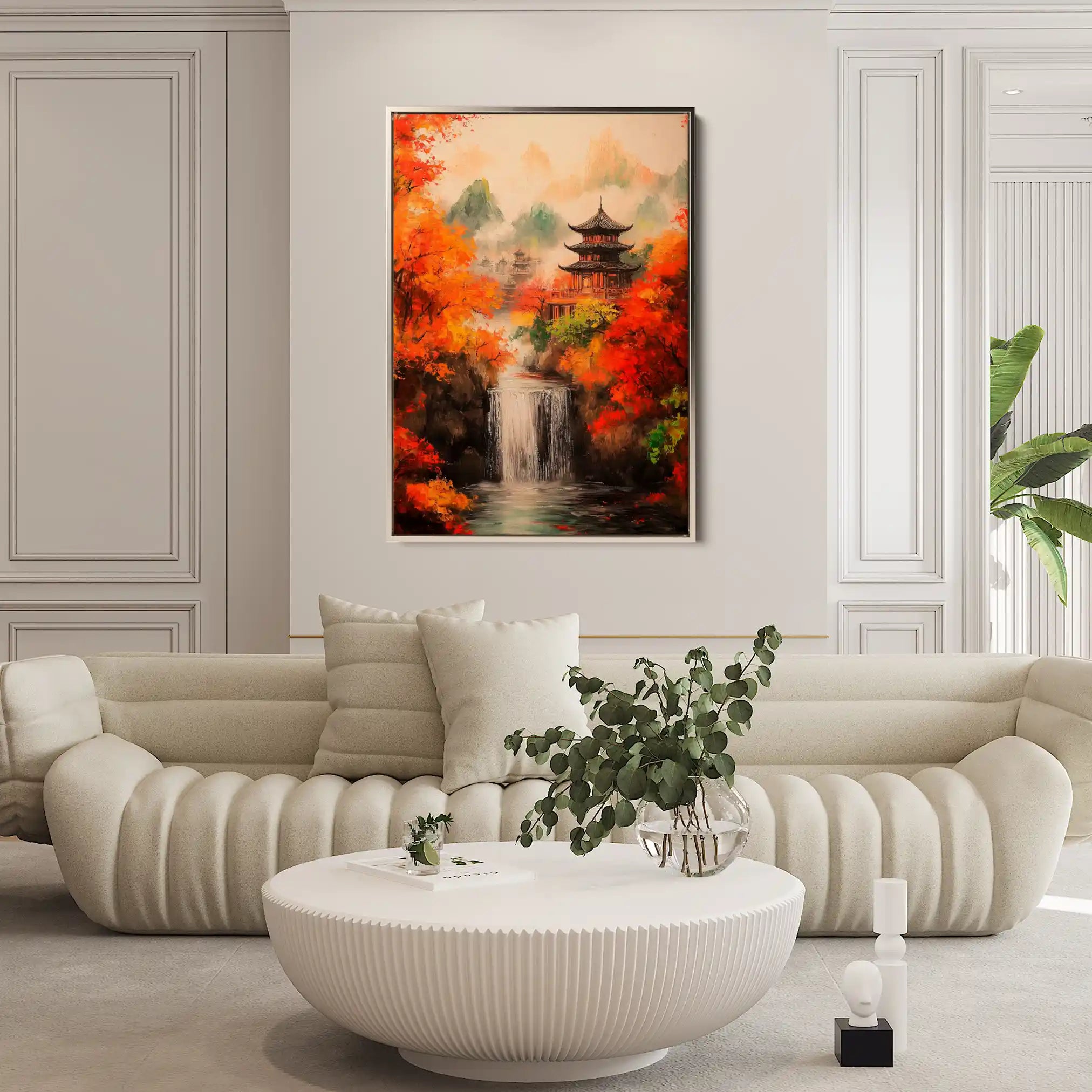 Landscape 308 Canvas Art 90 x 60 cm / Stretched on hidden frame
