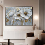 Floral Canvas Wall Art WAD309-F 90 x 60 cm / Stretched on hidden frame