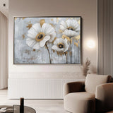 Floral Canvas Wall Art WAD310-F 90 x 60 cm / Stretched on hidden frame