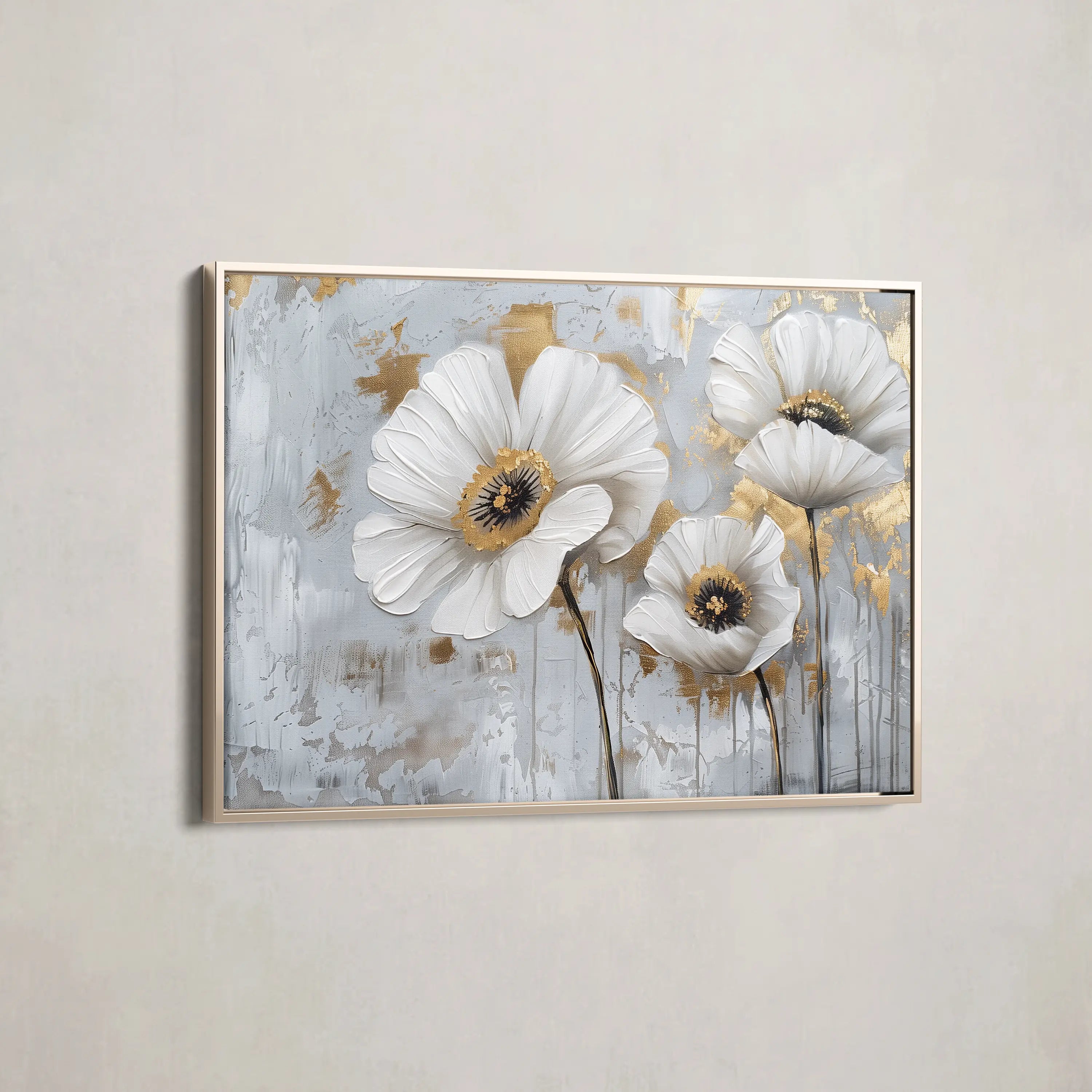 Floral Canvas Wall Art WAD310-F 90 x 60 cm / Stretched on hidden frame