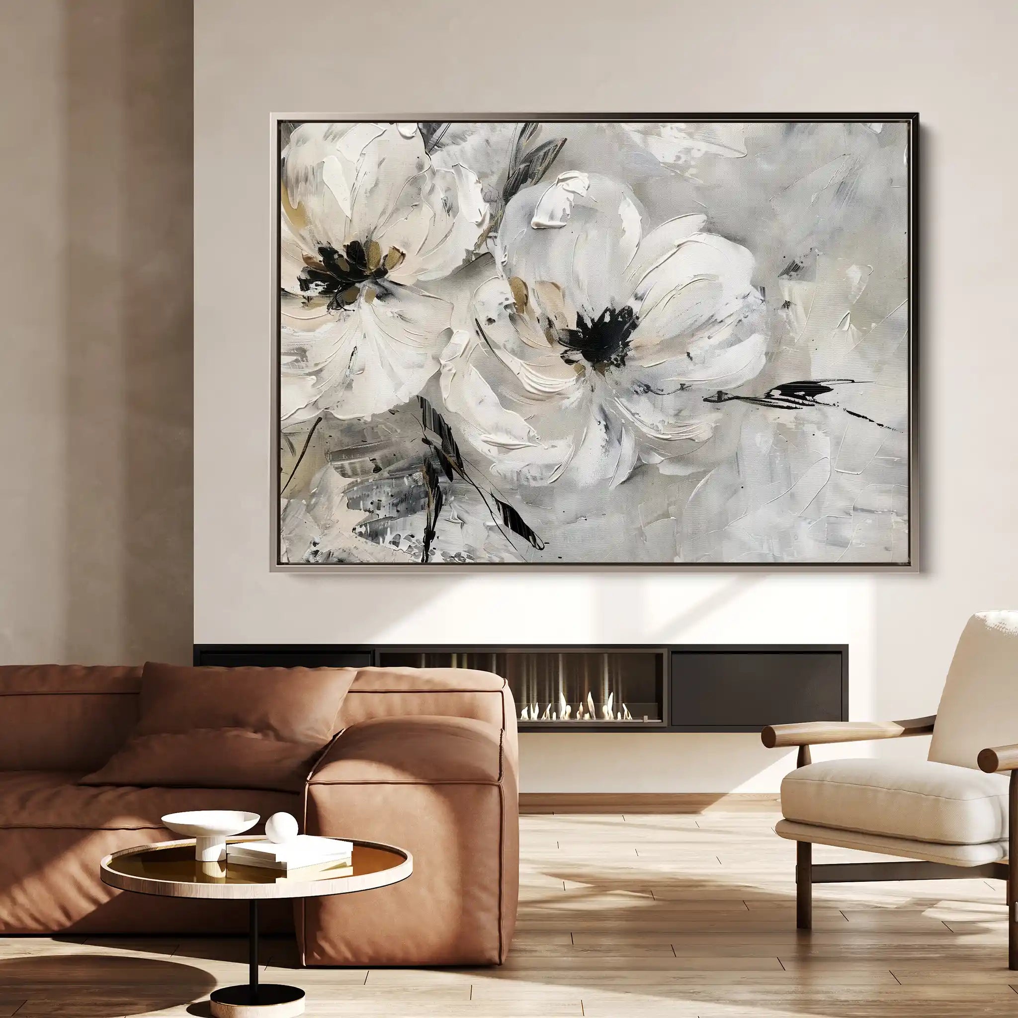 Floral Canvas Wall Art WAD311-F 90 x 60 cm / Stretched on hidden frame