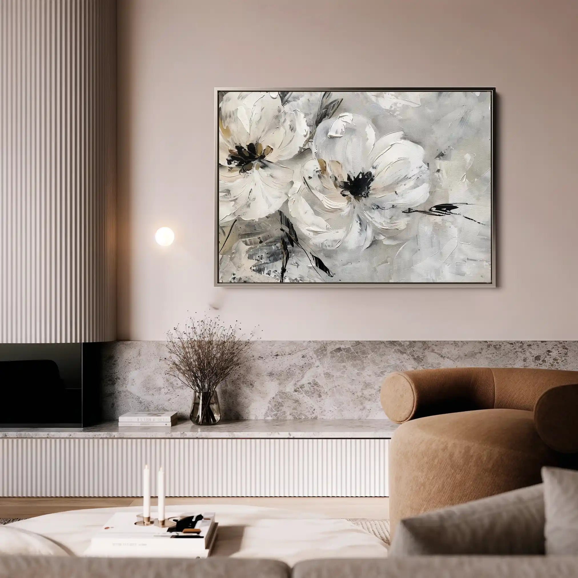 Floral Canvas Wall Art WAD311-F 90 x 60 cm / Stretched on hidden frame