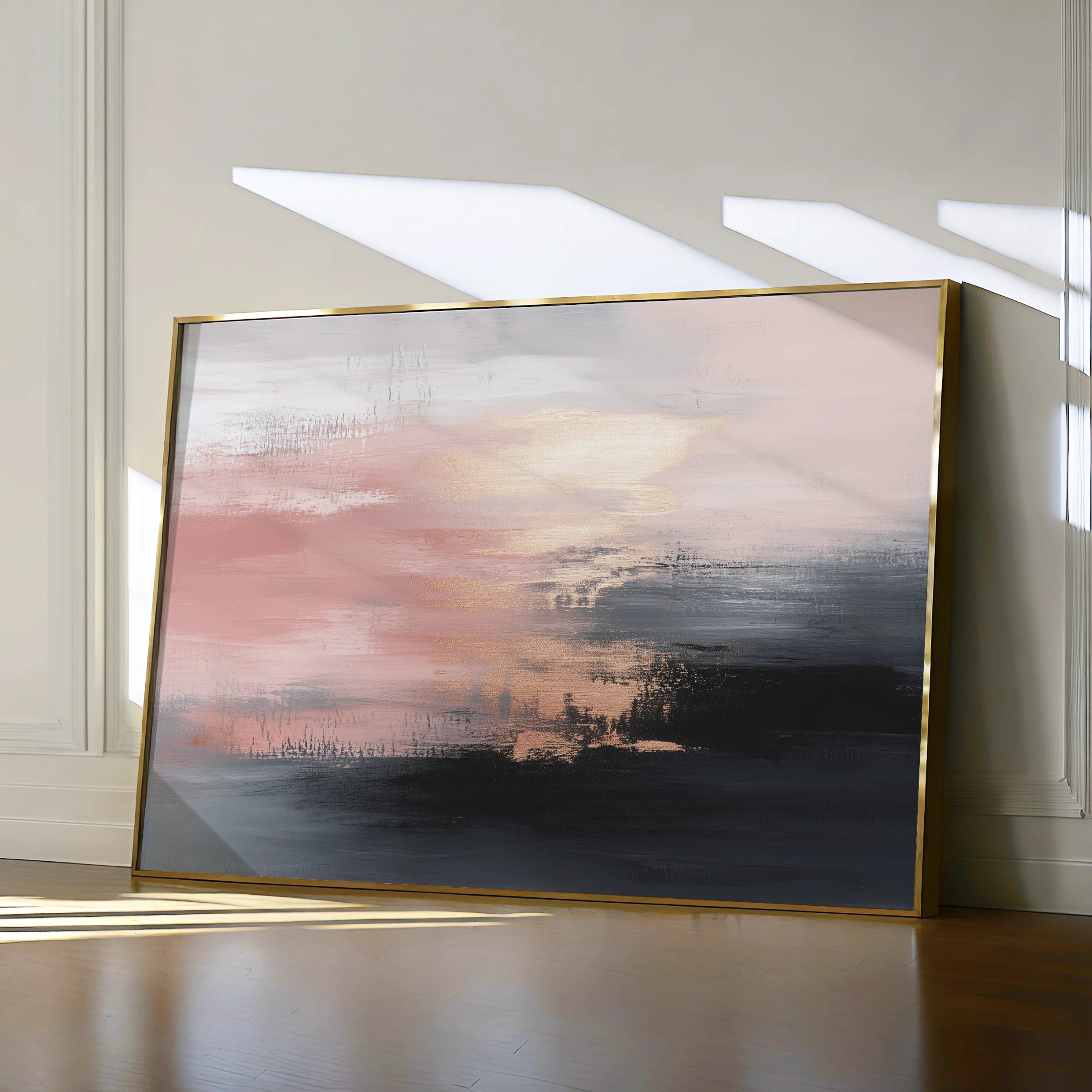 Abstract Canvas Wall Art WAD313-A 90 x 60 cm / Stretched on hidden frame