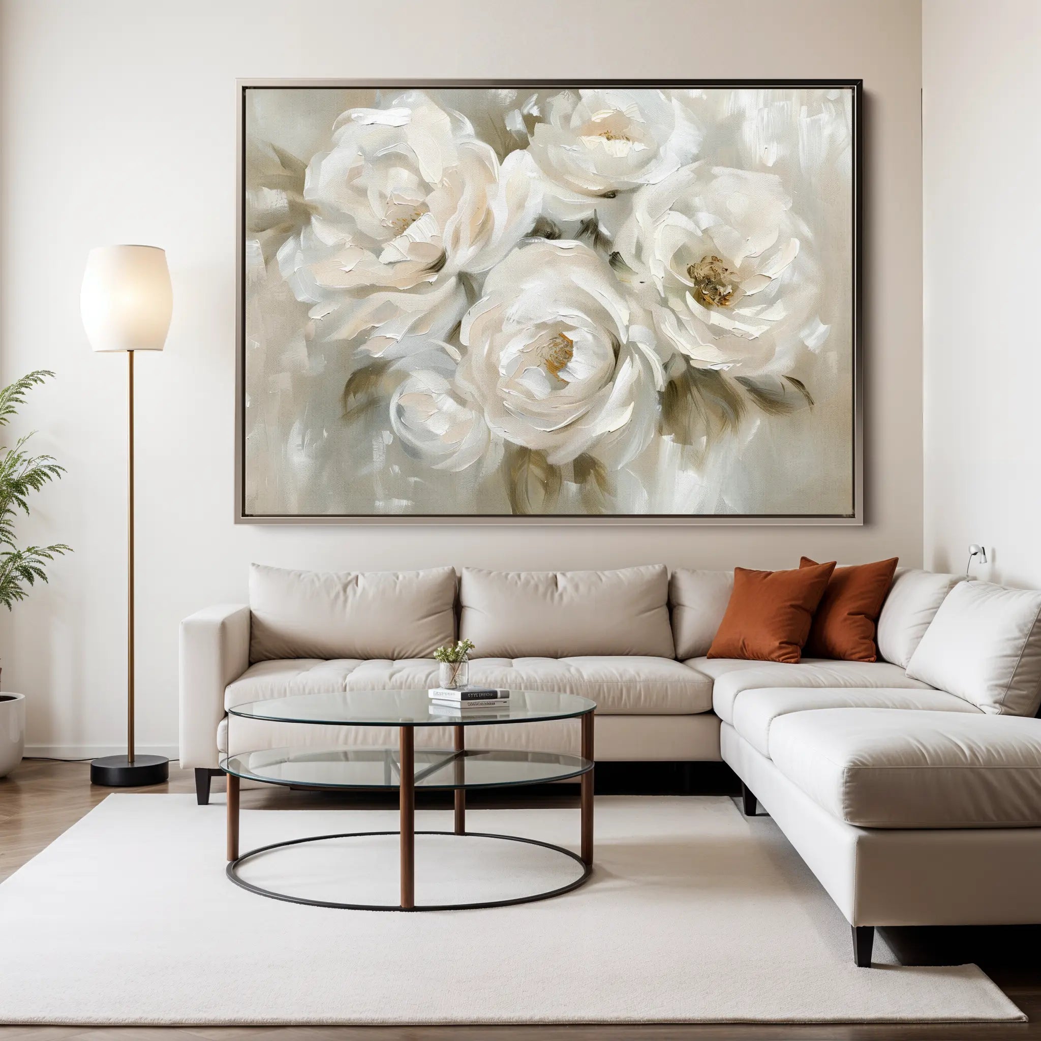 Floral Canvas Wall Art WAD314-F 90 x 60 cm / Stretched on hidden frame