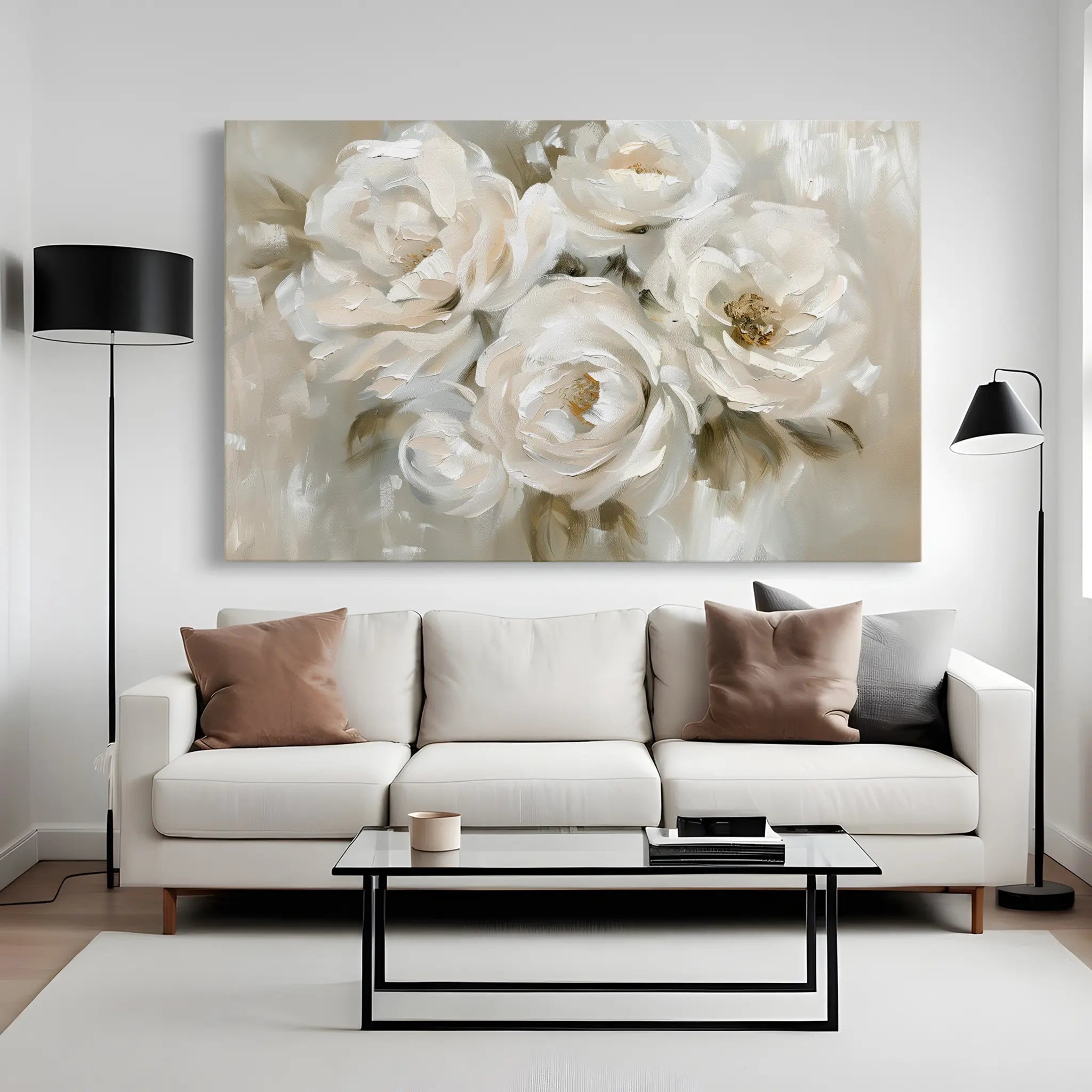 Floral Canvas Wall Art WAD314-F 90 x 60 cm / Stretched on hidden frame