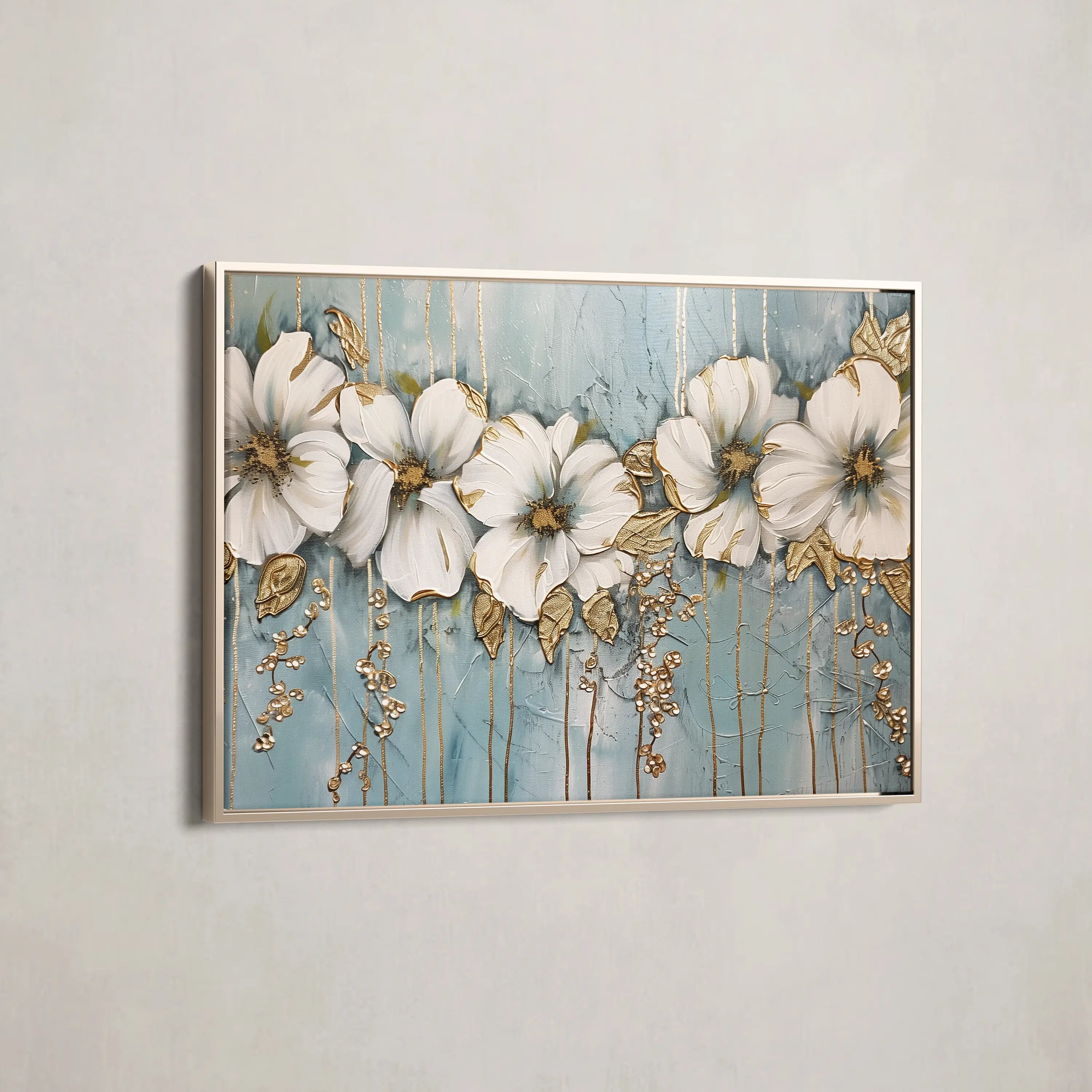 Floral Canvas Wall Art WAD315-F 90 x 60 cm / Stretched on hidden frame