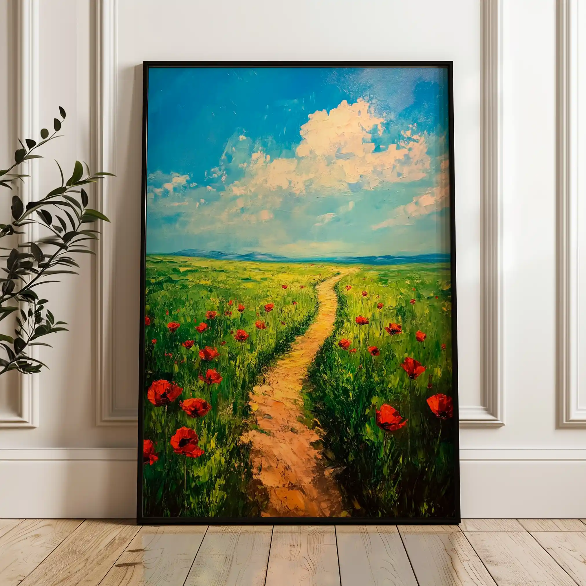 Landscape 315 Canvas Art 90 x 60 cm / Stretched on hidden frame