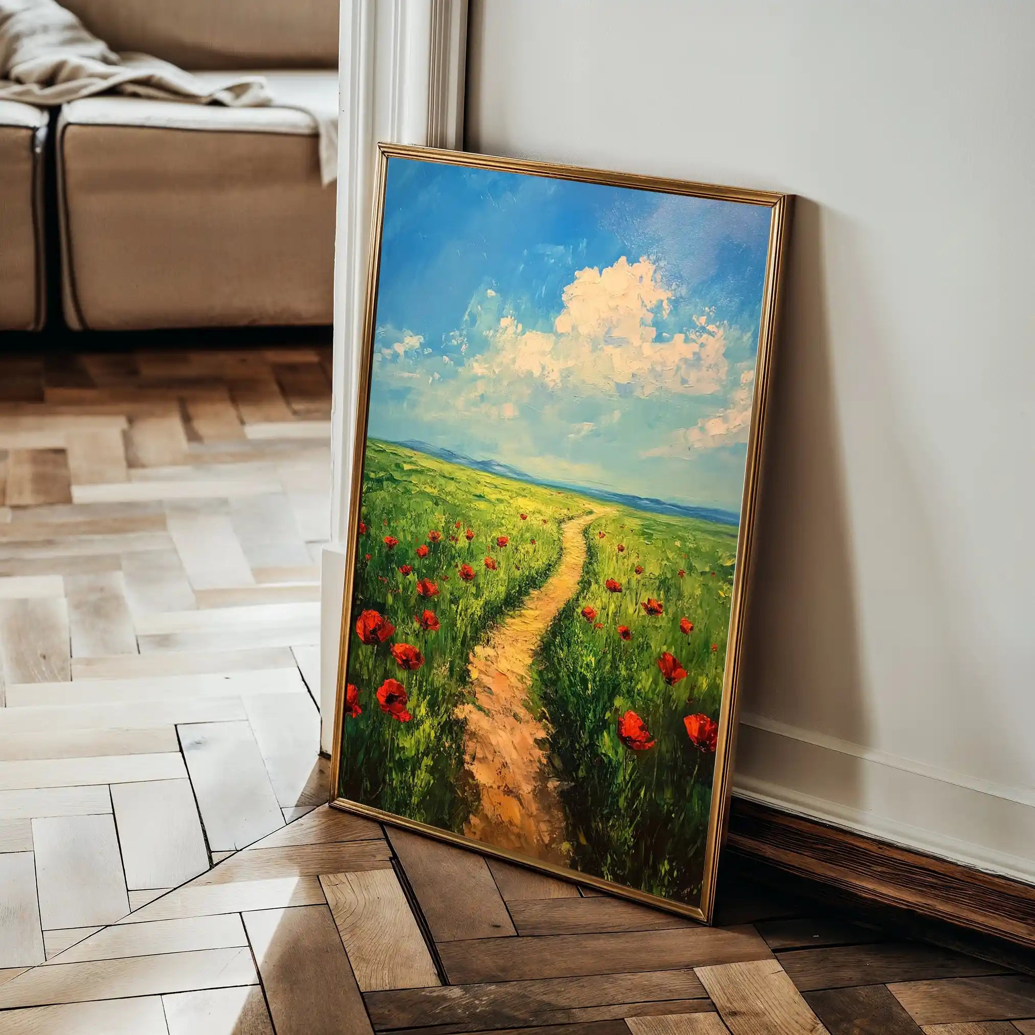 Landscape 315 Canvas Art 90 x 60 cm / Stretched on hidden frame