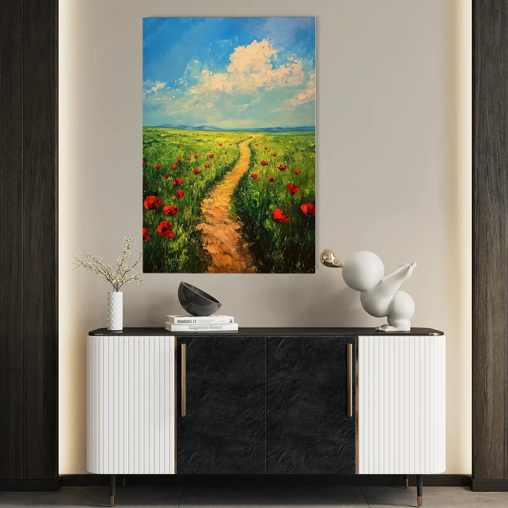Landscape 315 Canvas Art 90 x 60 cm / Stretched on hidden frame