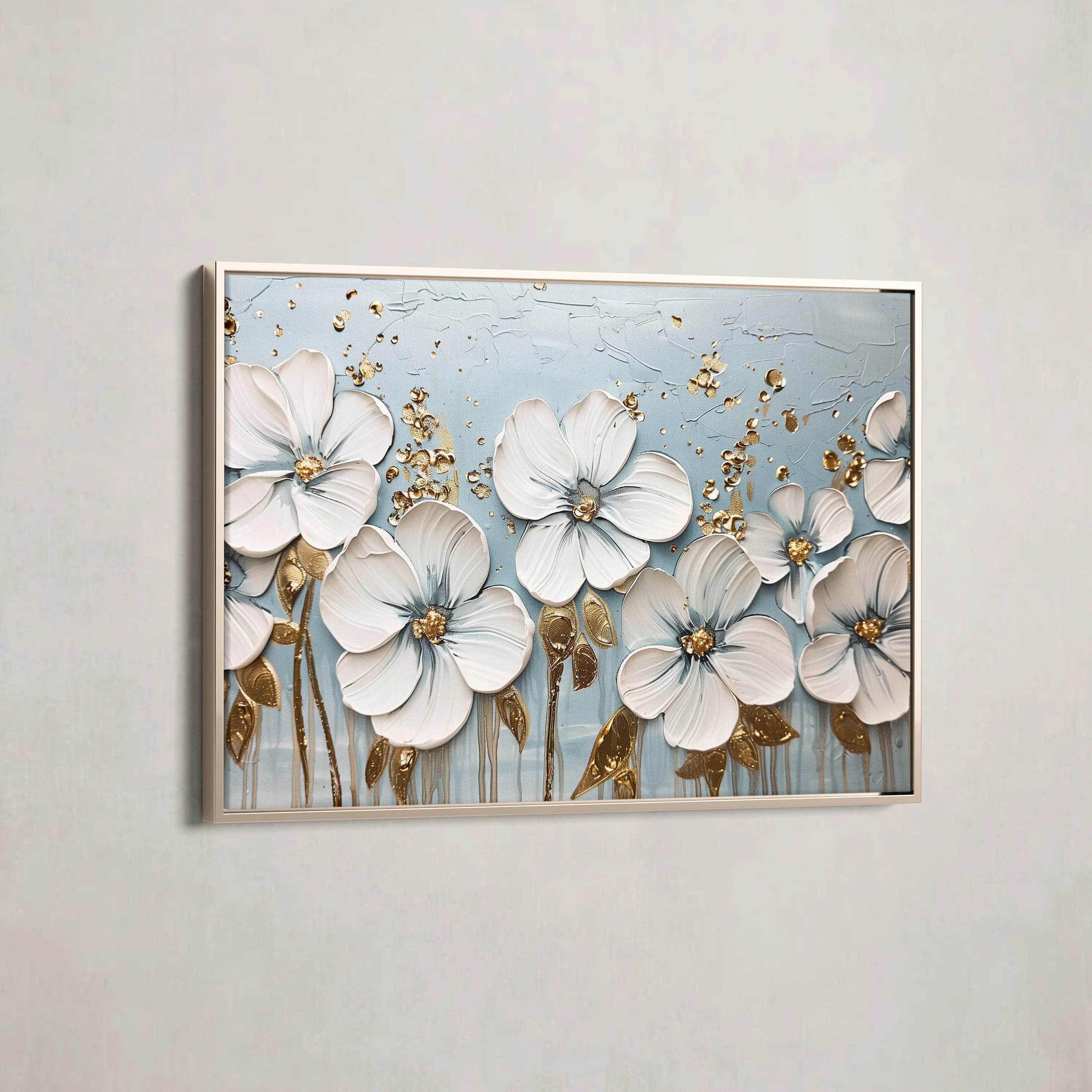 Floral Canvas Wall Art WAD316-F 90 x 60 cm / Stretched on hidden frame