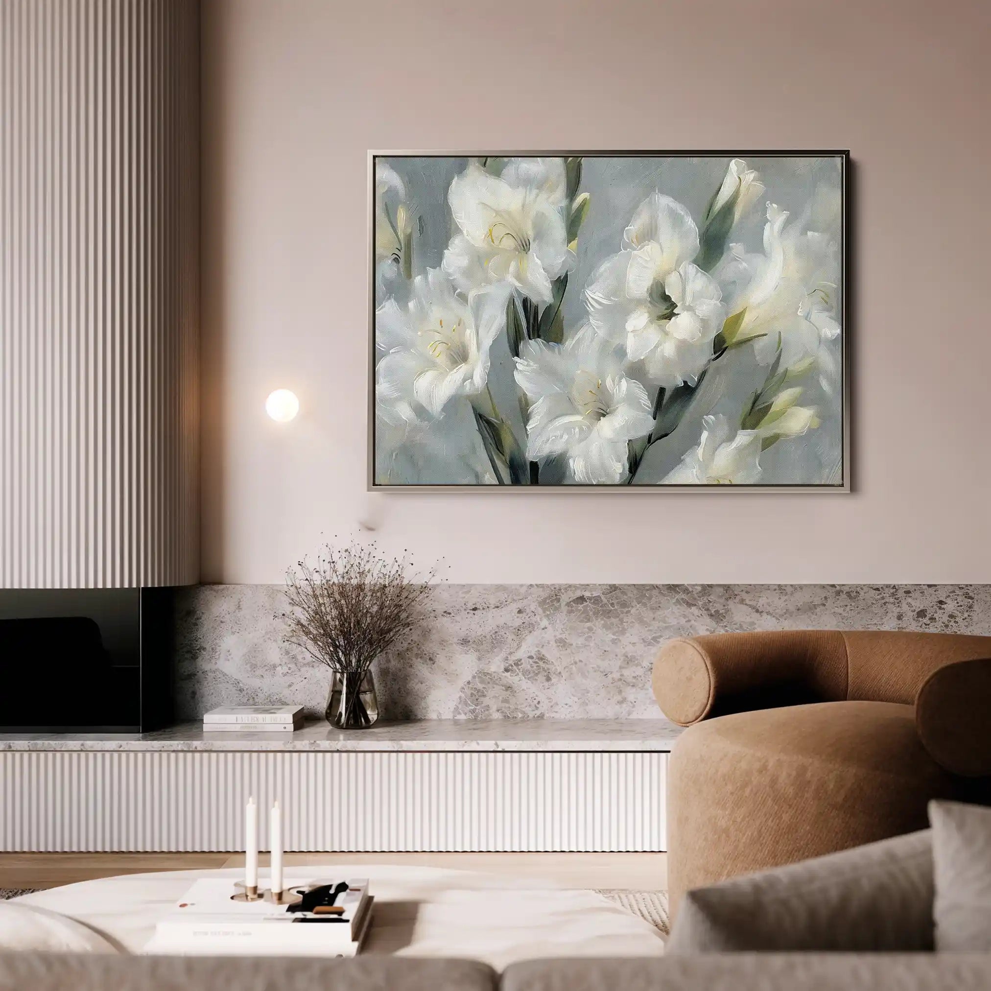 Floral Canvas Wall Art WAD317-F 90 x 60 cm / Stretched on hidden frame