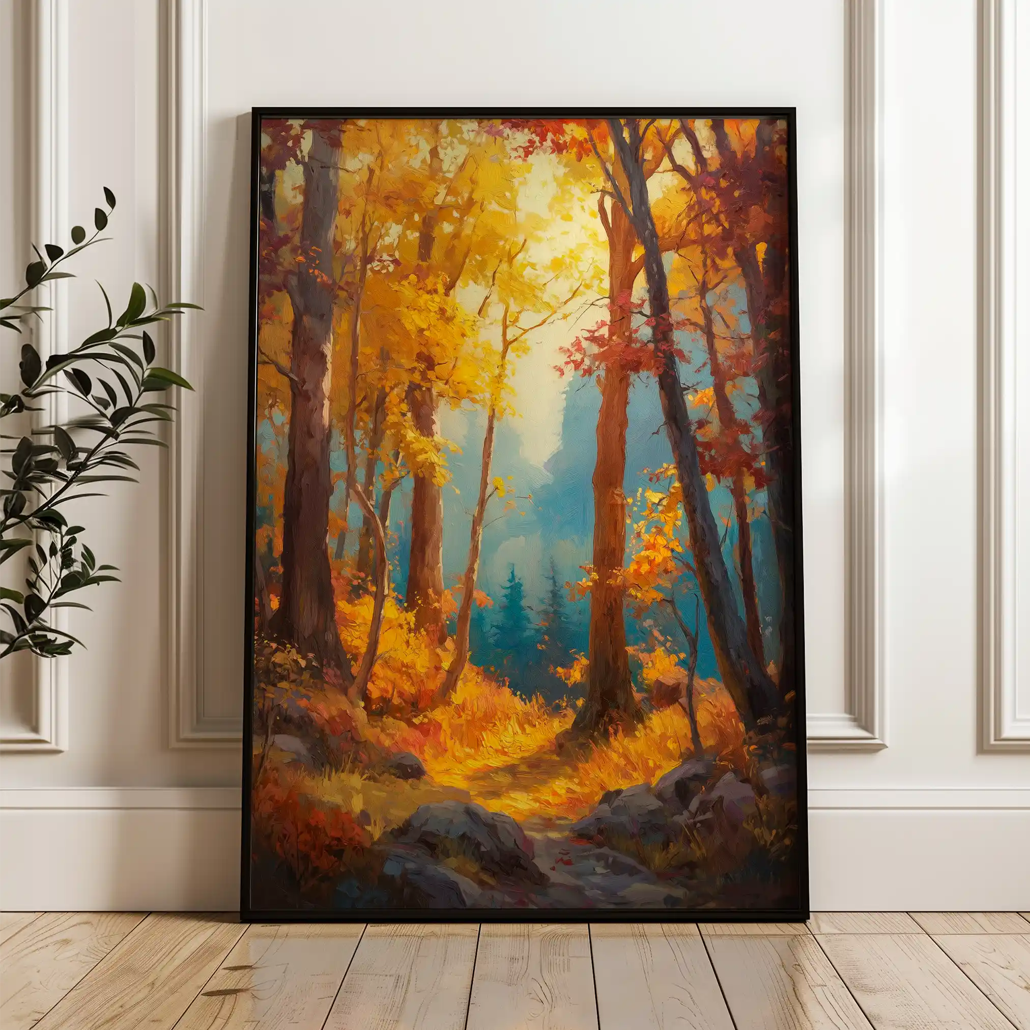 Landscape 317 Canvas Art 90 x 60 cm / Stretched on hidden frame